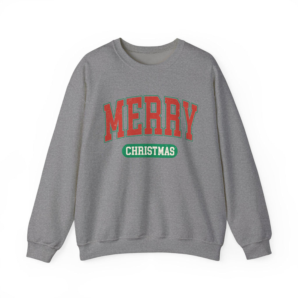 Merry Christmas Sweatshirt, Unisex Crewneck, Holiday Apparel, Cozy Winter Wear, Christmas Fashion