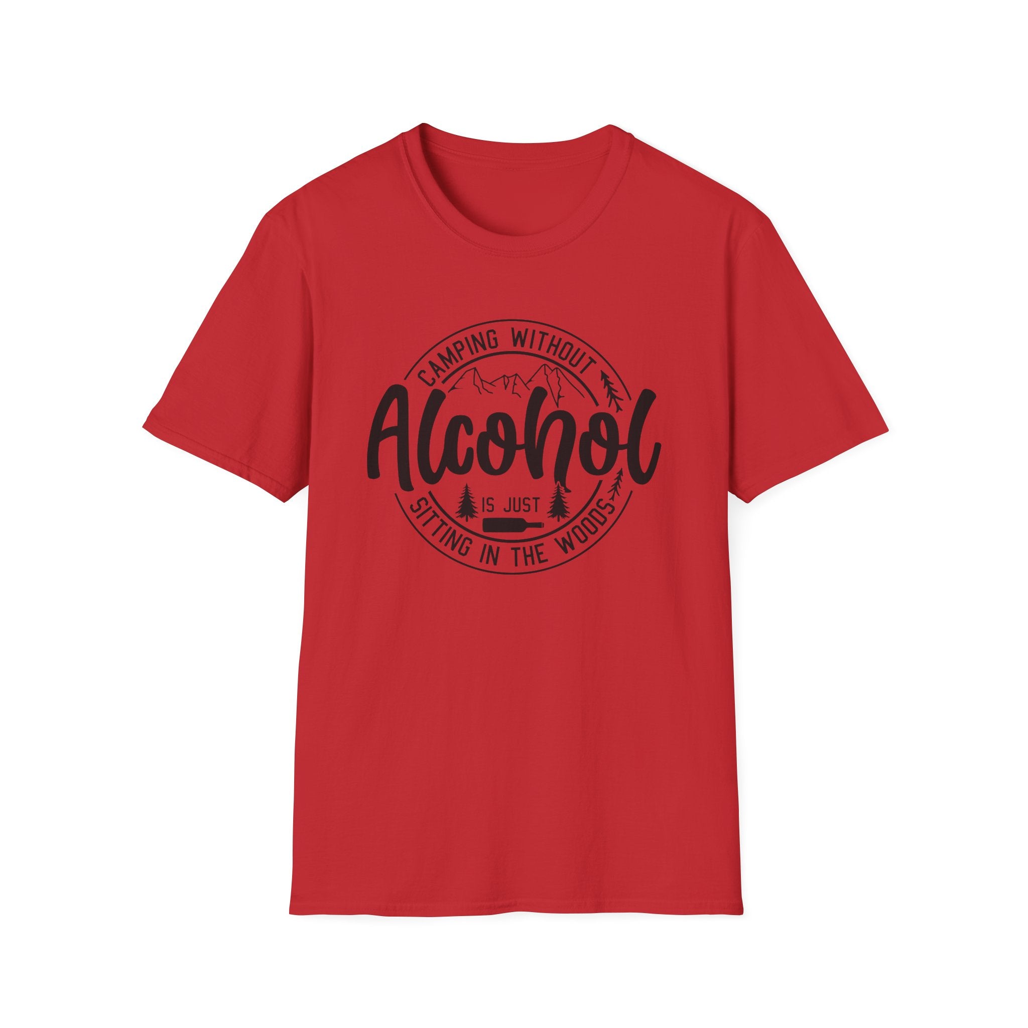 Camping Without Alcohol T-Shirt — Funny Outdoor Camping Tee