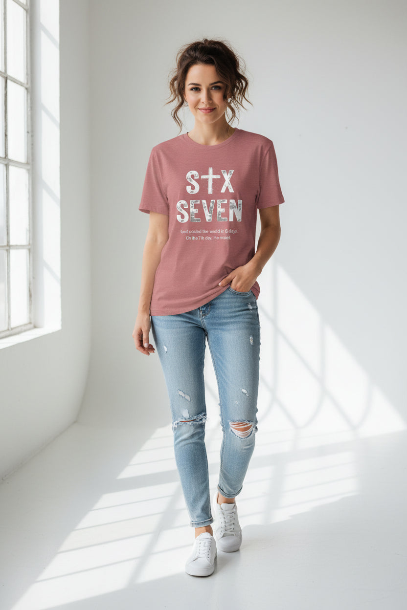 Six Seven Christian Tee — 'SIX SEVEN' Faith-Based Short Sleeve Shirt