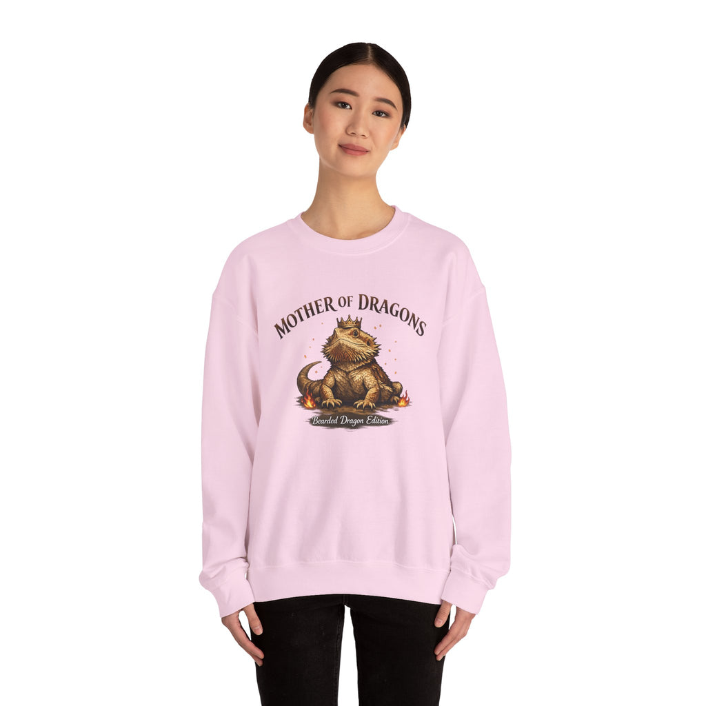 Mother of Dragons Crewneck Sweatshirt | Cute Dragon Illustration