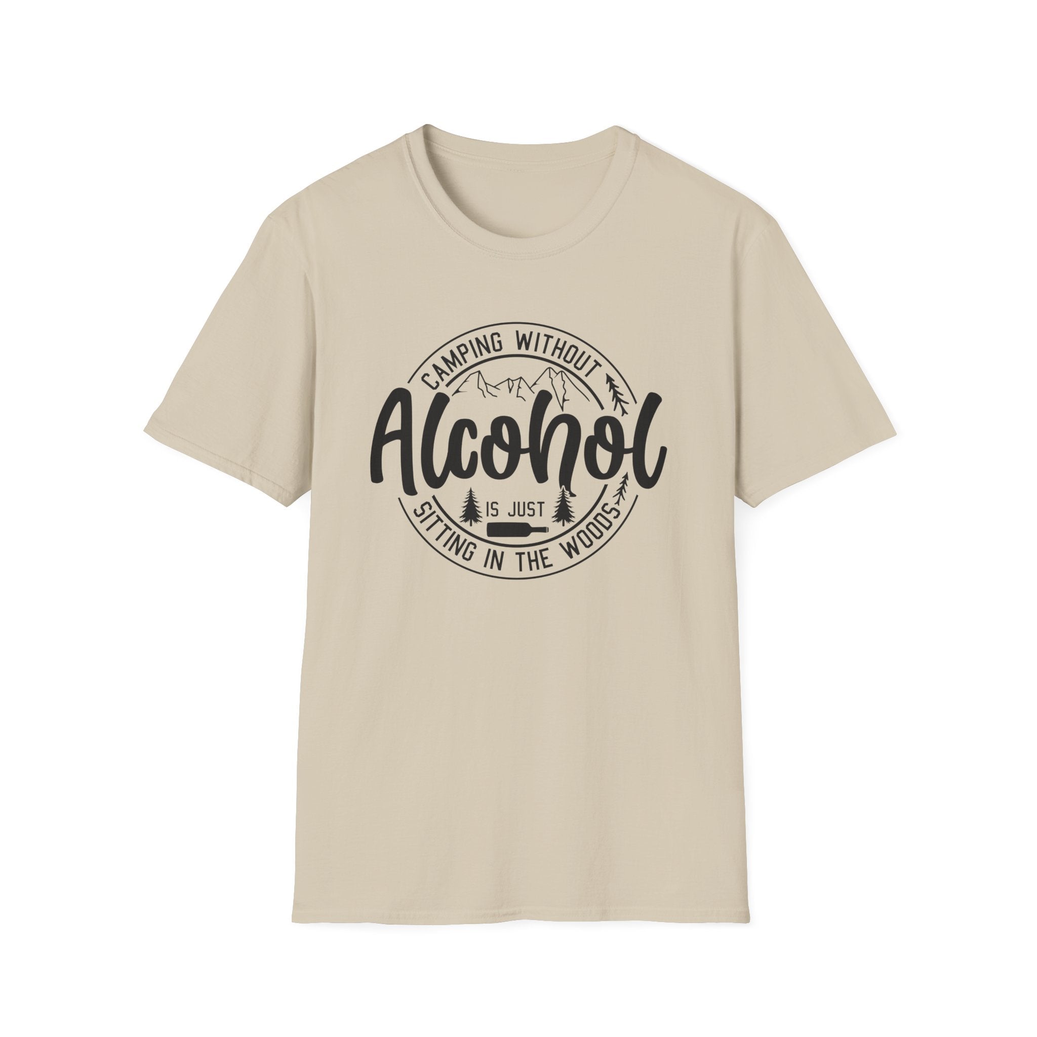 Camping Without Alcohol T-Shirt — Funny Outdoor Camping Tee