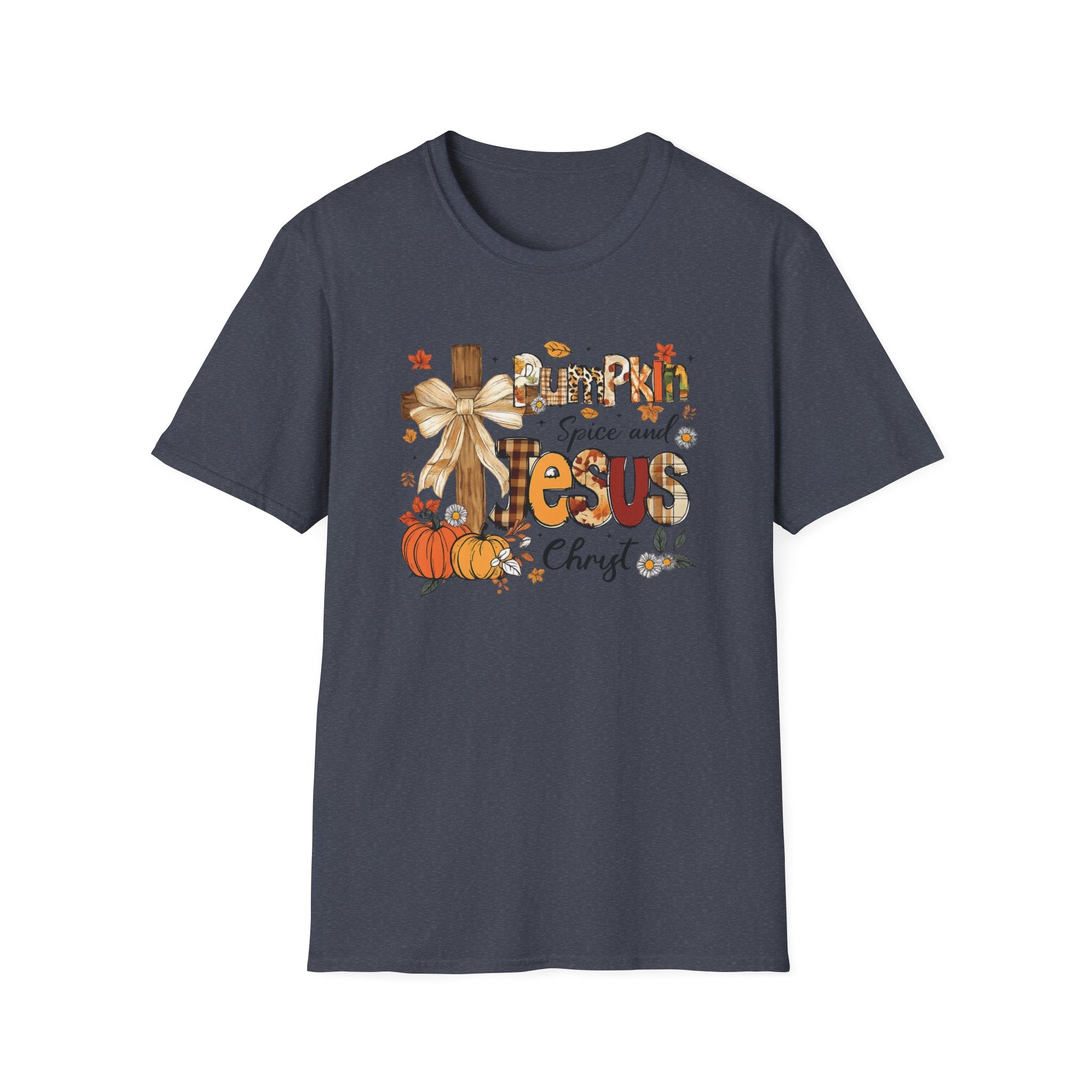 Pumpkin Spice and Jesus T‑Shirt — Fall Christian Faith Tee