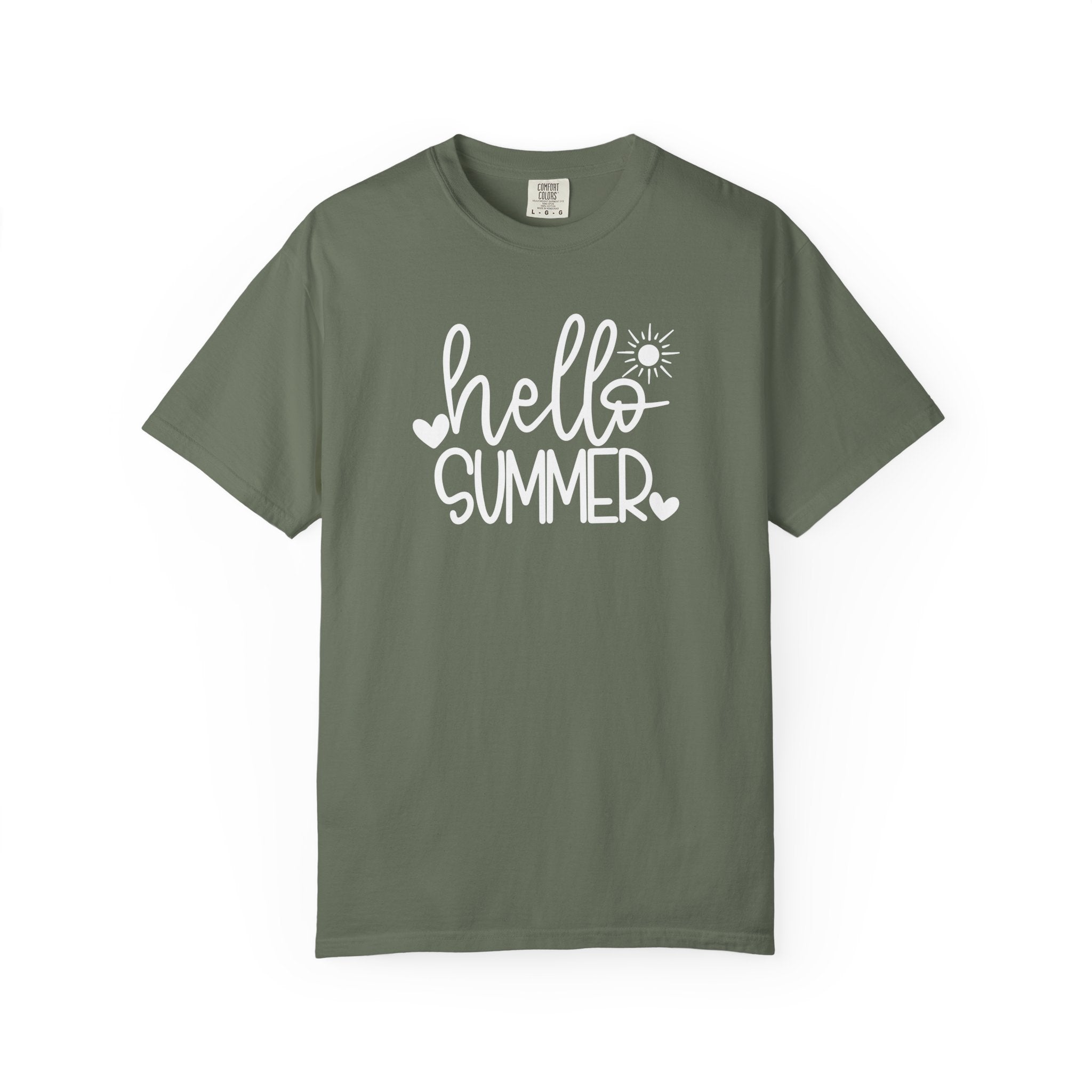 Hello Summer Comfort Colors Graphic T-Shirt