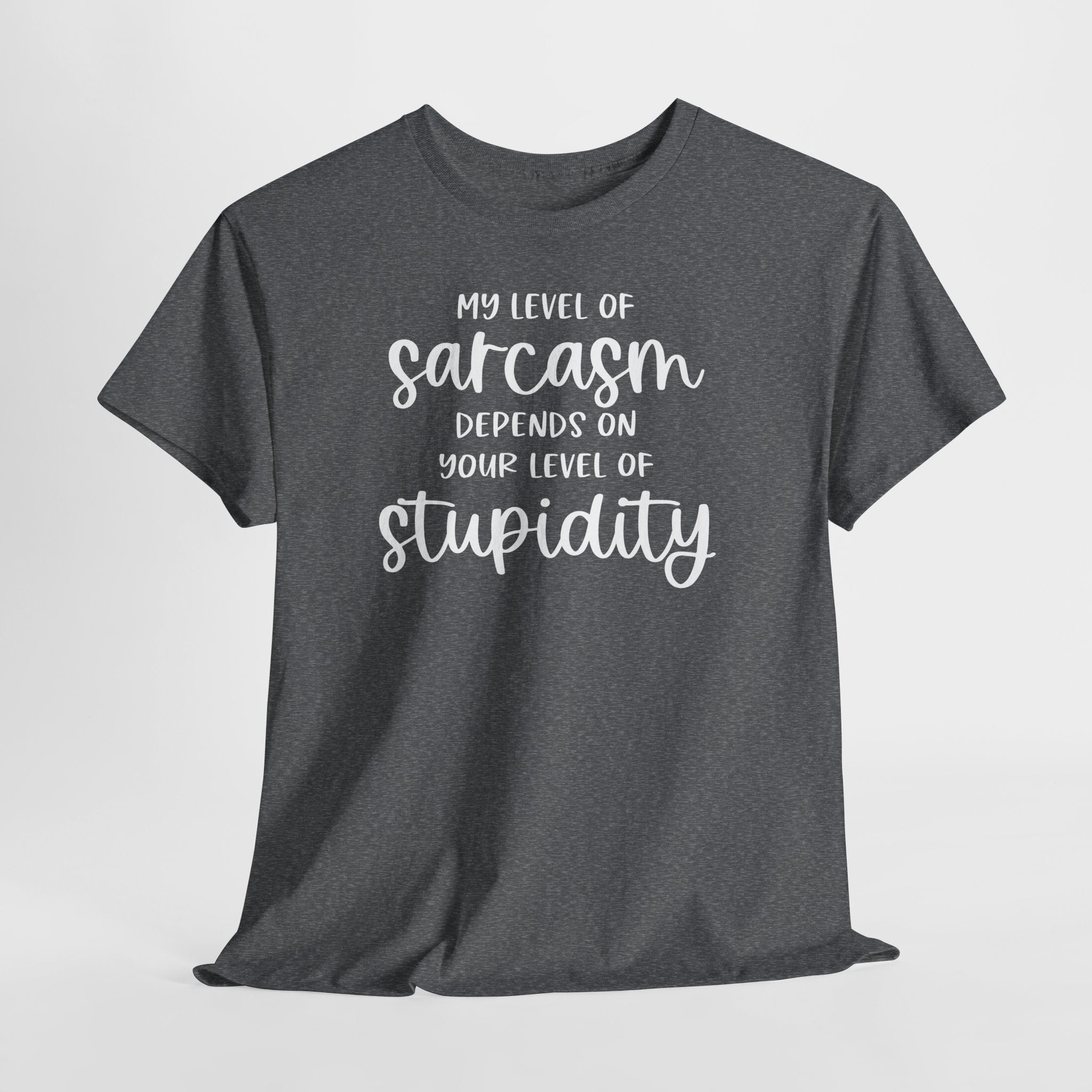 My Level Of Sarcasm Depends On Your Level Of Stupidity T-Shirt