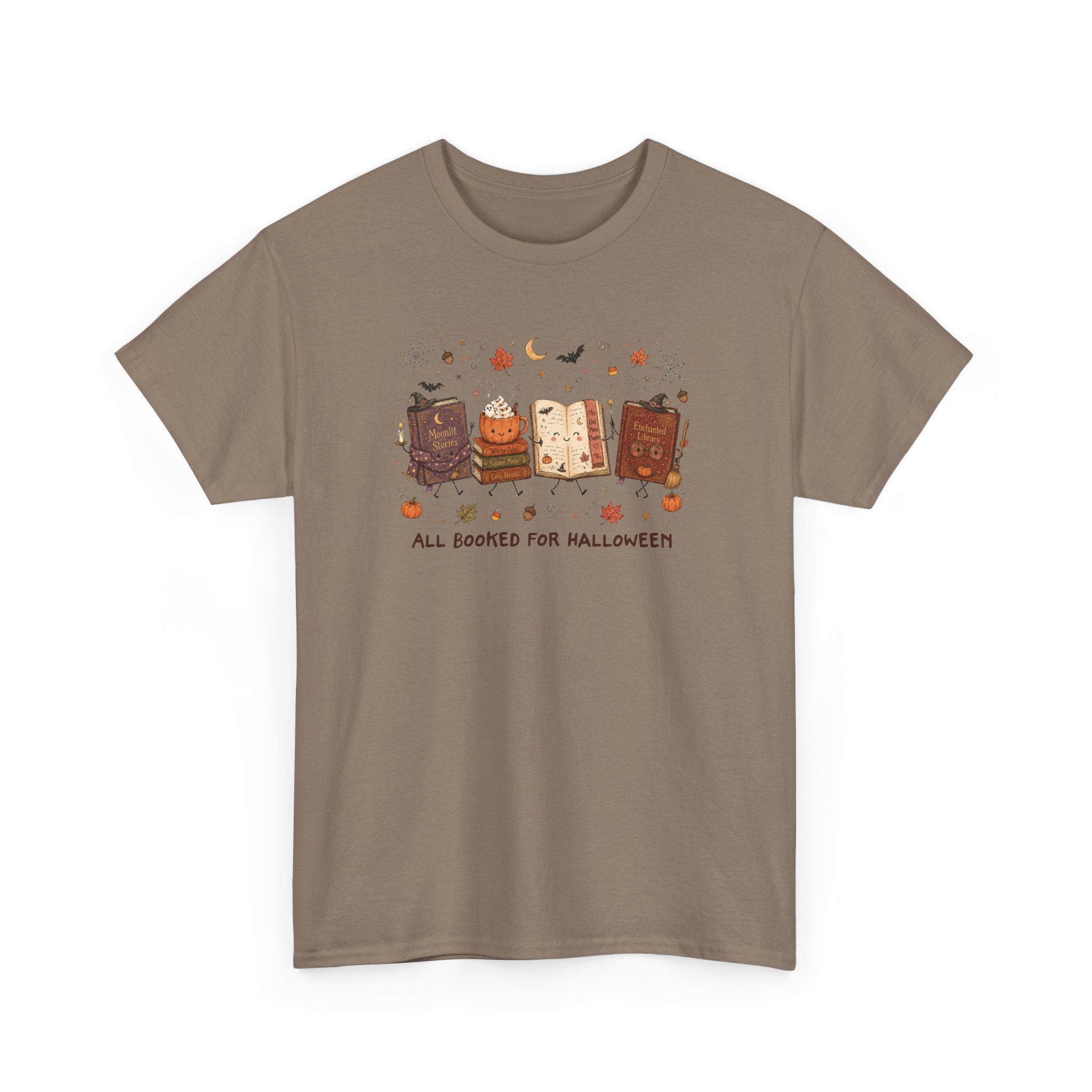Halloween Book Club T-Shirt — "All Booked for Halloween" Cute Spooky Reading Tee