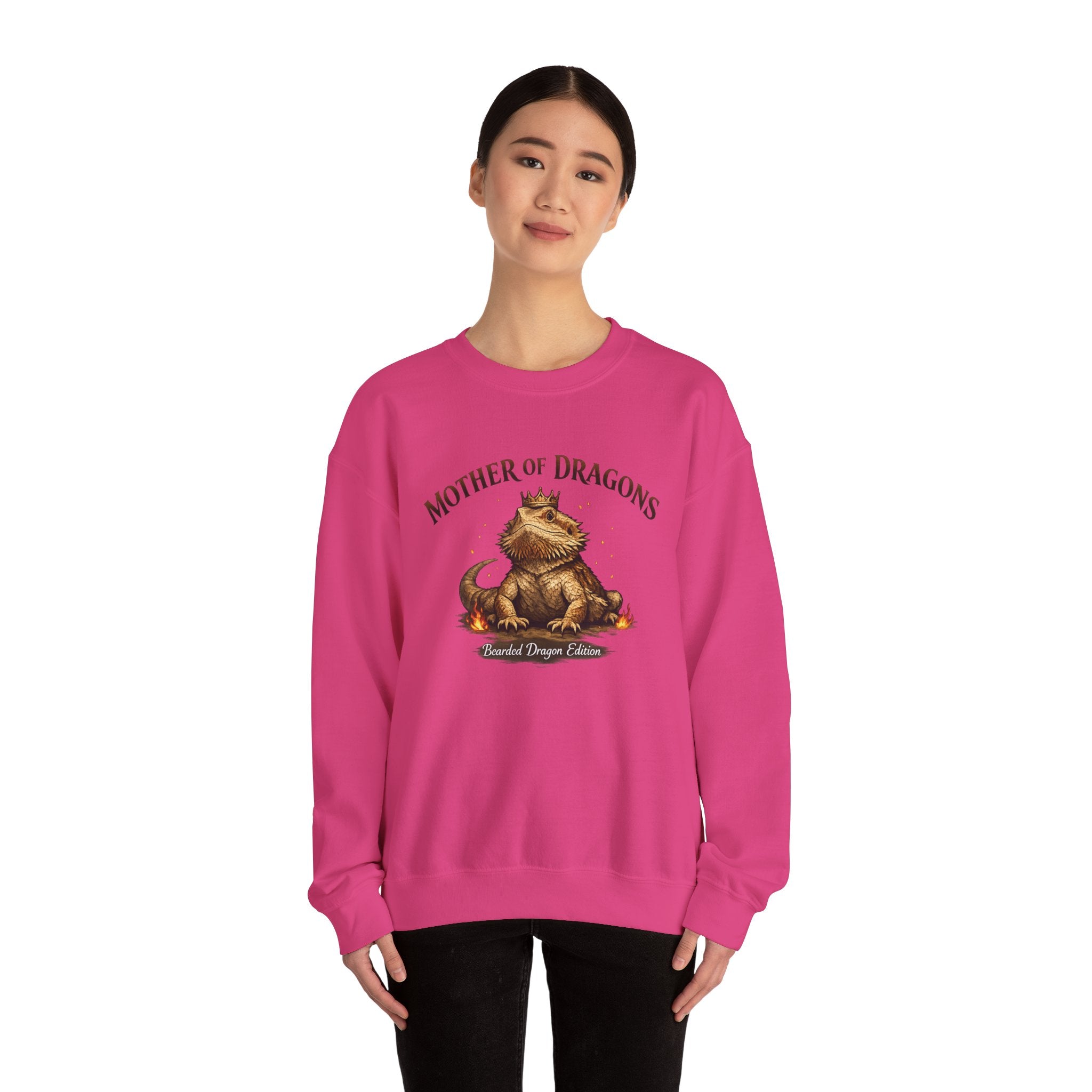 Mother of Dragons Crewneck Sweatshirt | Cute Dragon Illustration