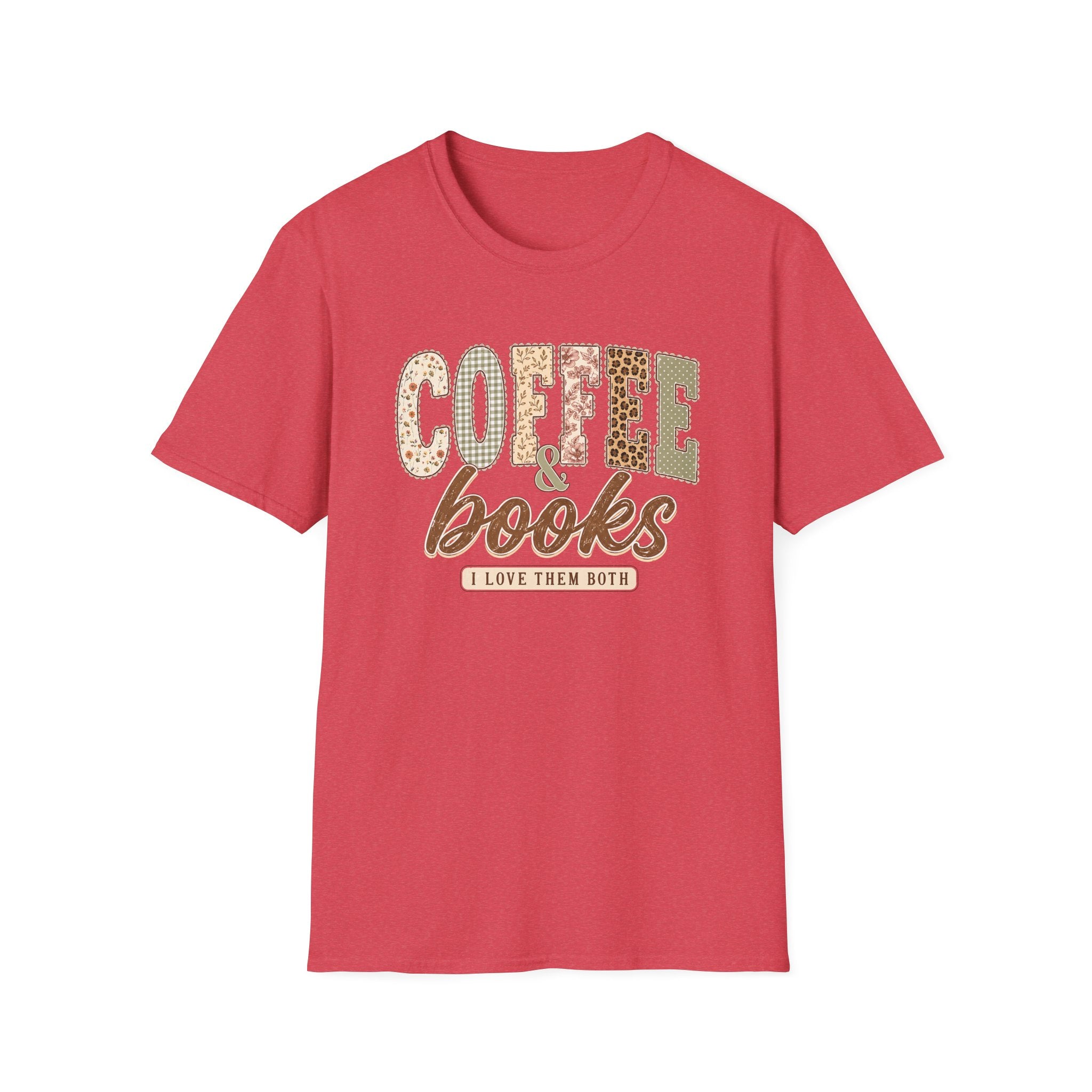 Coffee & Books I Love Them Both | Book Lover Coffee Lover Graphic Tee