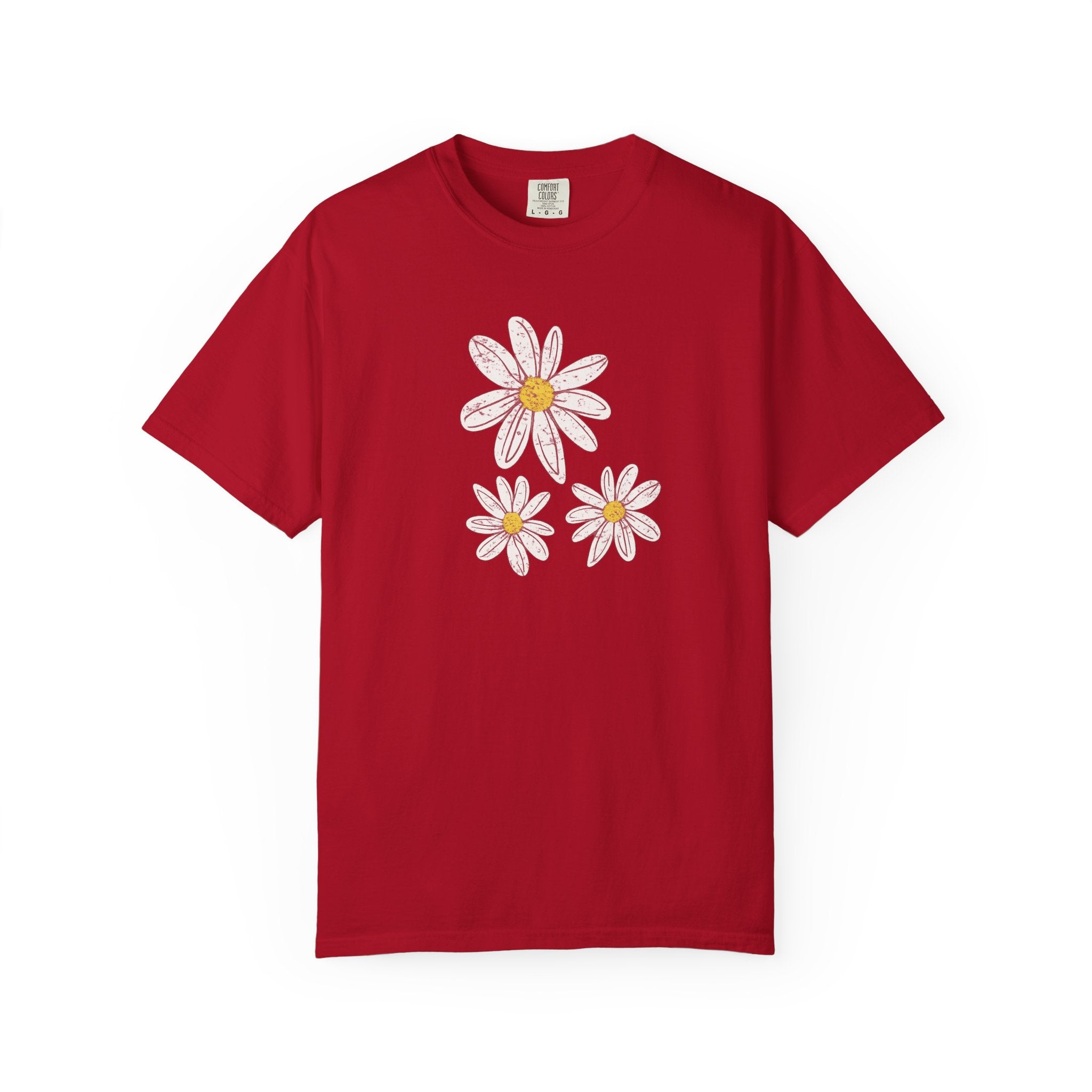 Daisy Trio T-Shirt — Hand-Drawn Floral Tee