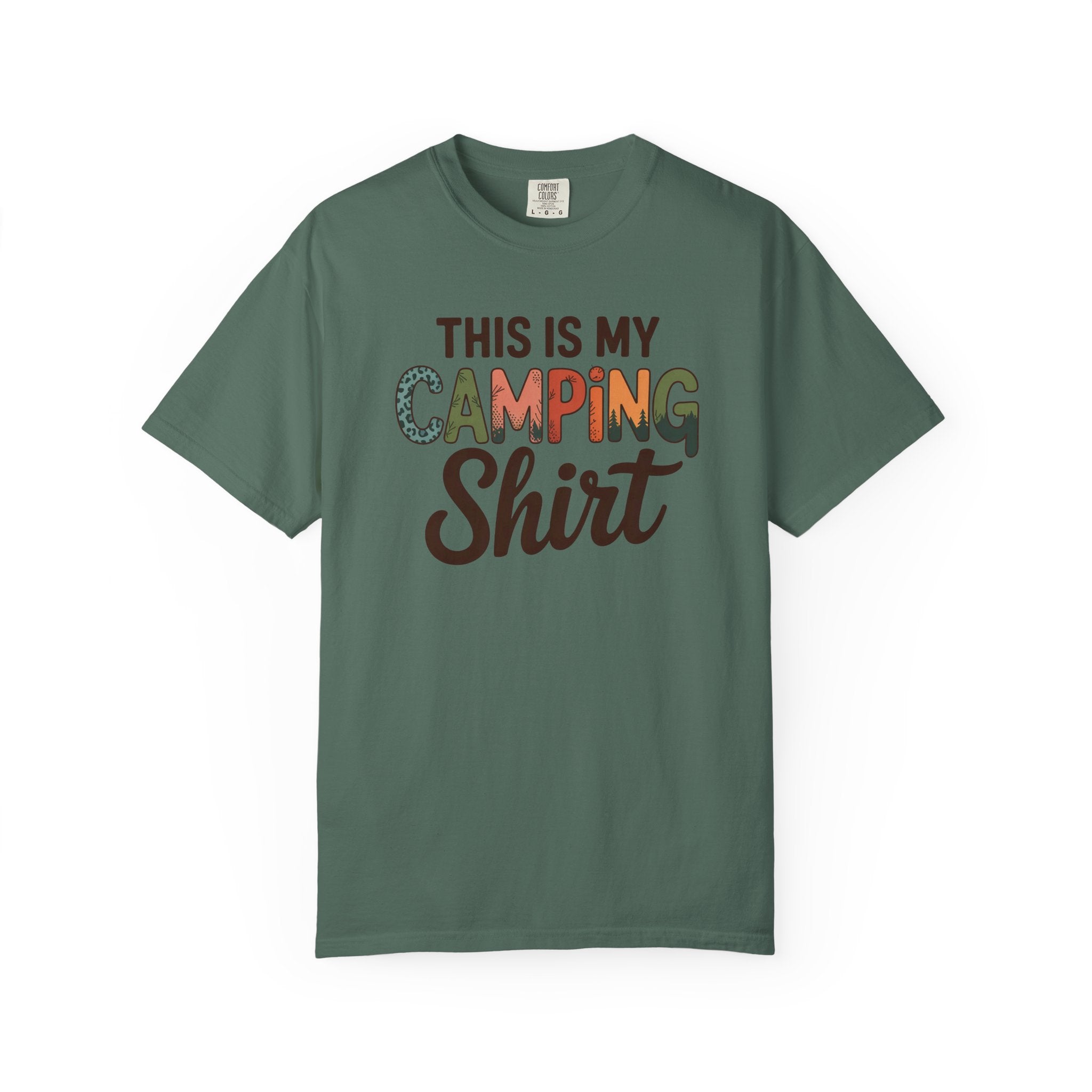 Camping Shirt - "This Is My Camping Shirt" Graphic Tee for Campers & Outdoor Lovers