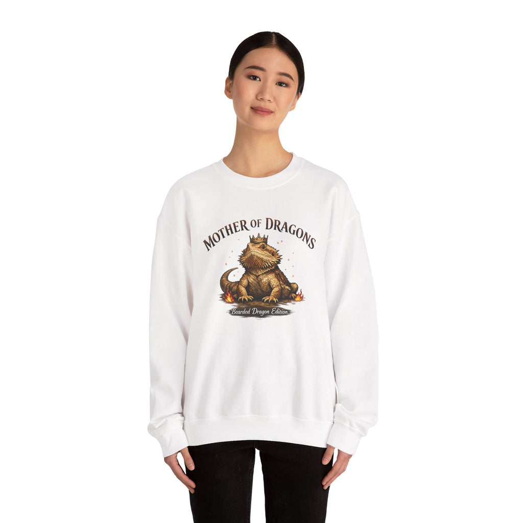Mother of Dragons Crewneck Sweatshirt | Cute Dragon Illustration
