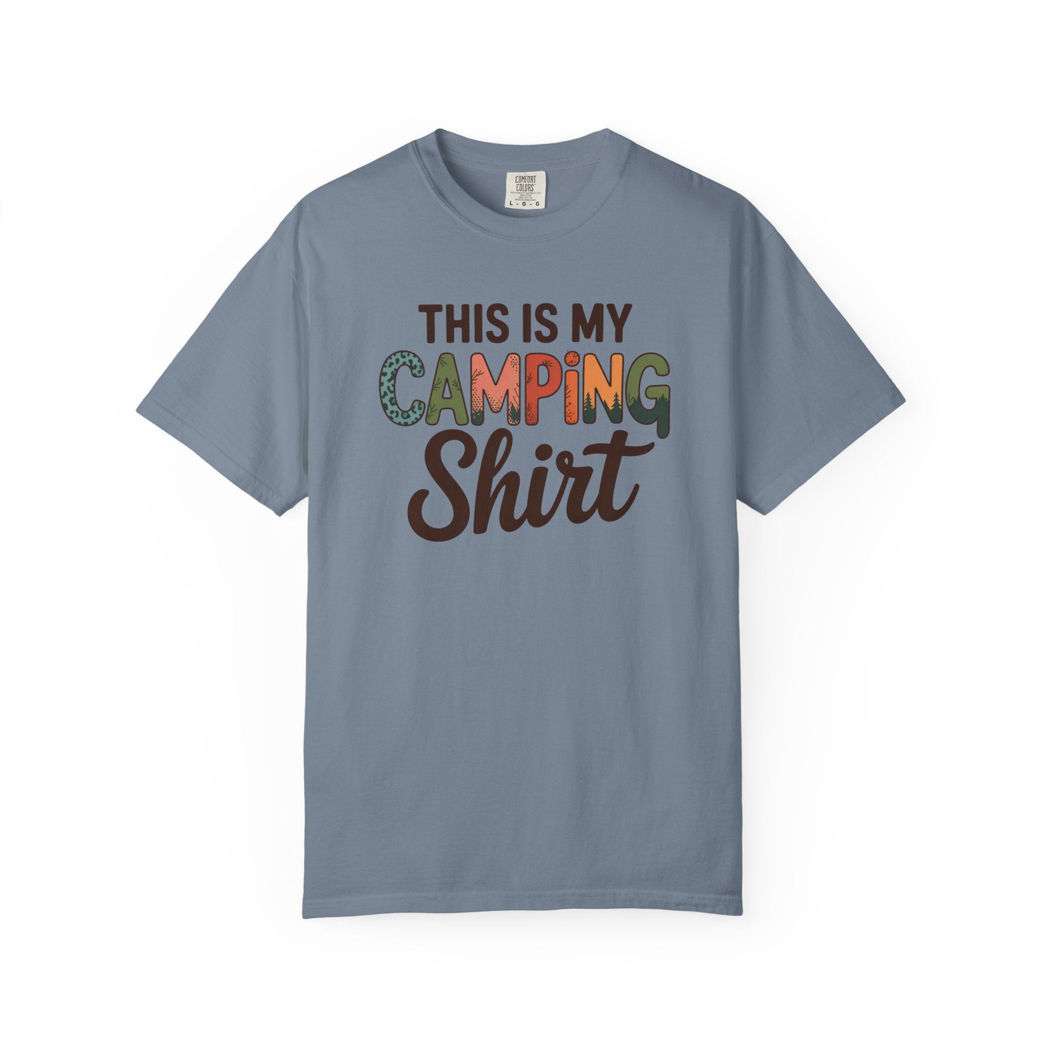 Camping Shirt - "This Is My Camping Shirt" Graphic Tee for Campers & Outdoor Lovers