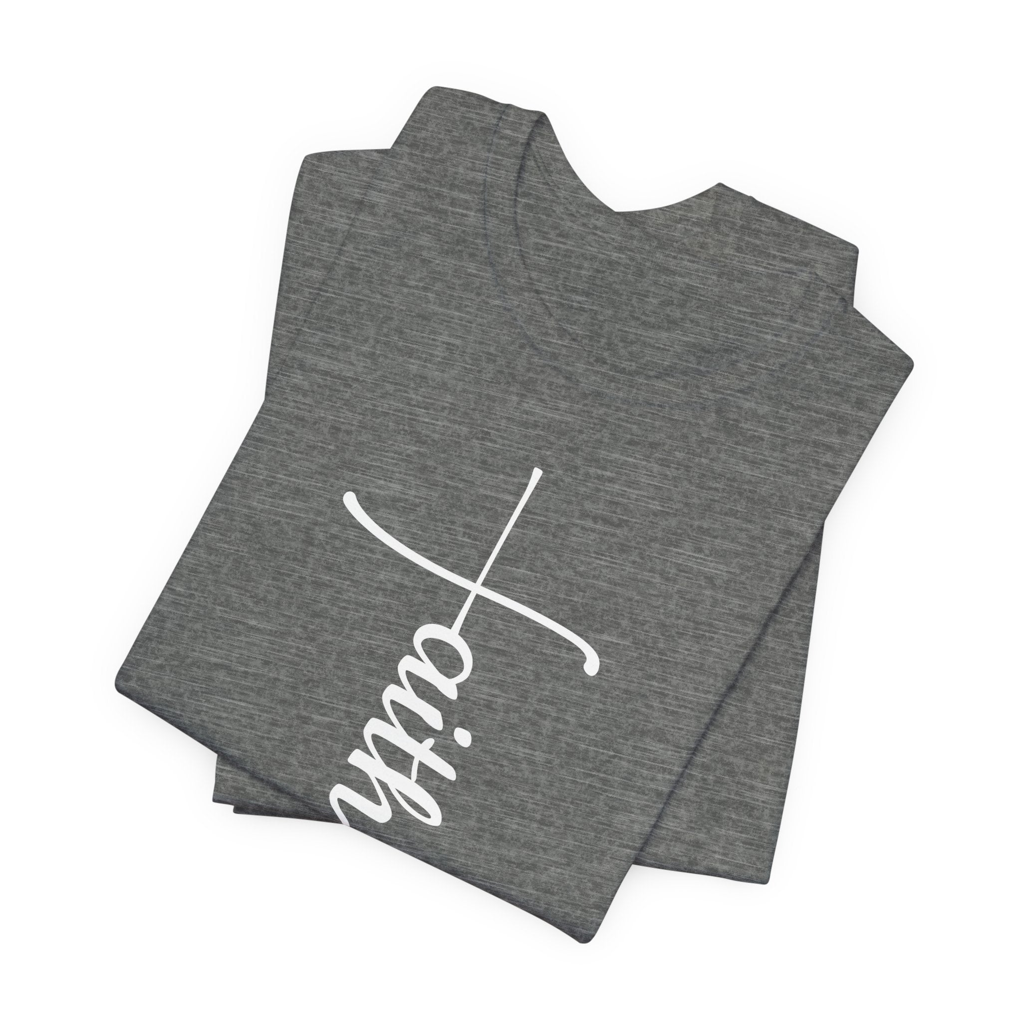 Faith Cross Shirt, Christian T-Shirt, Minimalist Scripture Tee, Bella Canvas 3001 Unisex, Religious Gift for Women Men