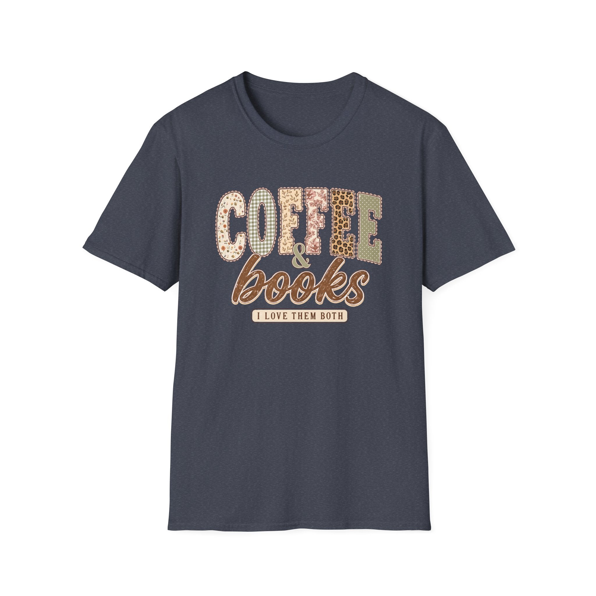 Coffee & Books I Love Them Both | Book Lover Coffee Lover Graphic Tee