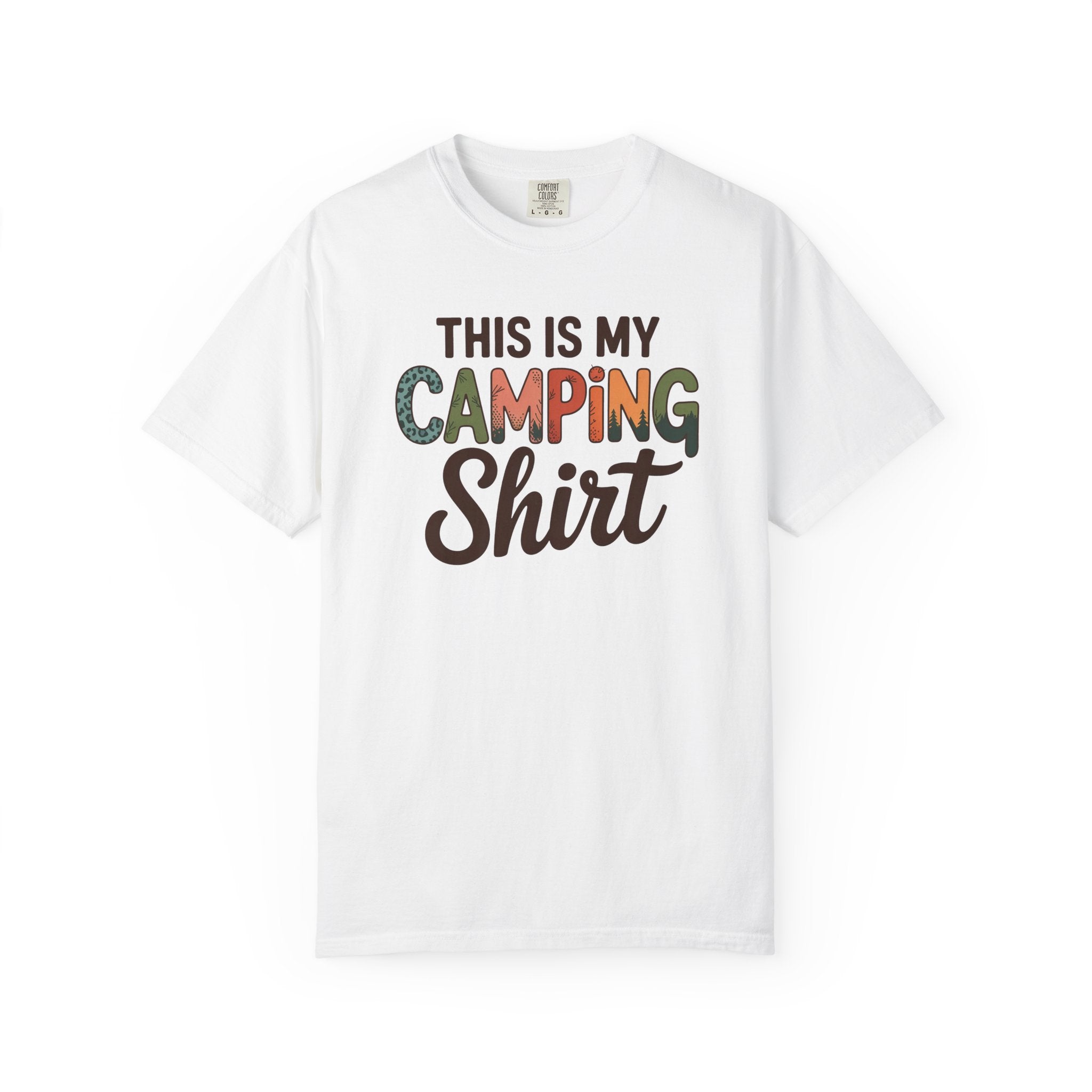 Camping Shirt - "This Is My Camping Shirt" Graphic Tee for Campers & Outdoor Lovers