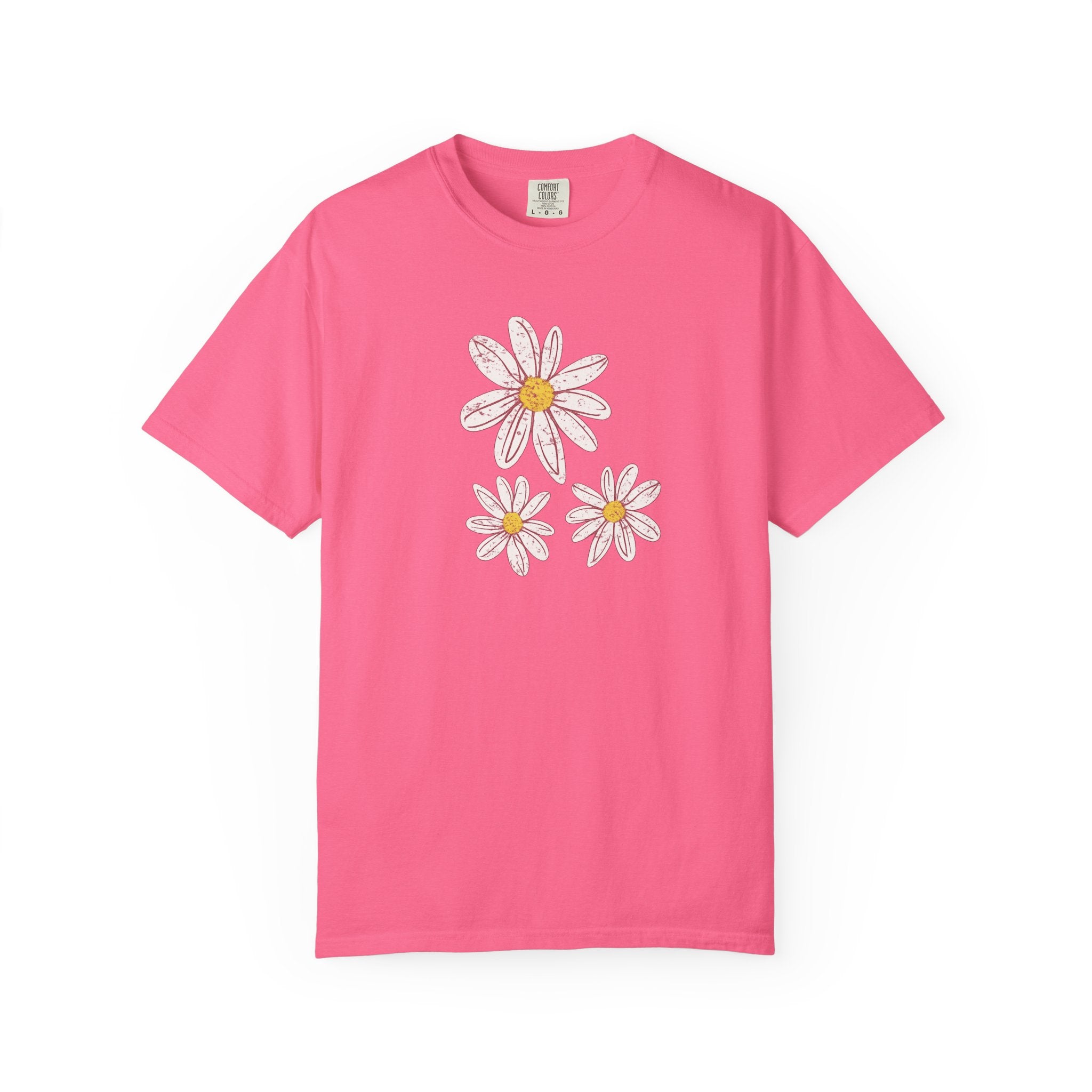 Daisy Trio T-Shirt — Hand-Drawn Floral Tee