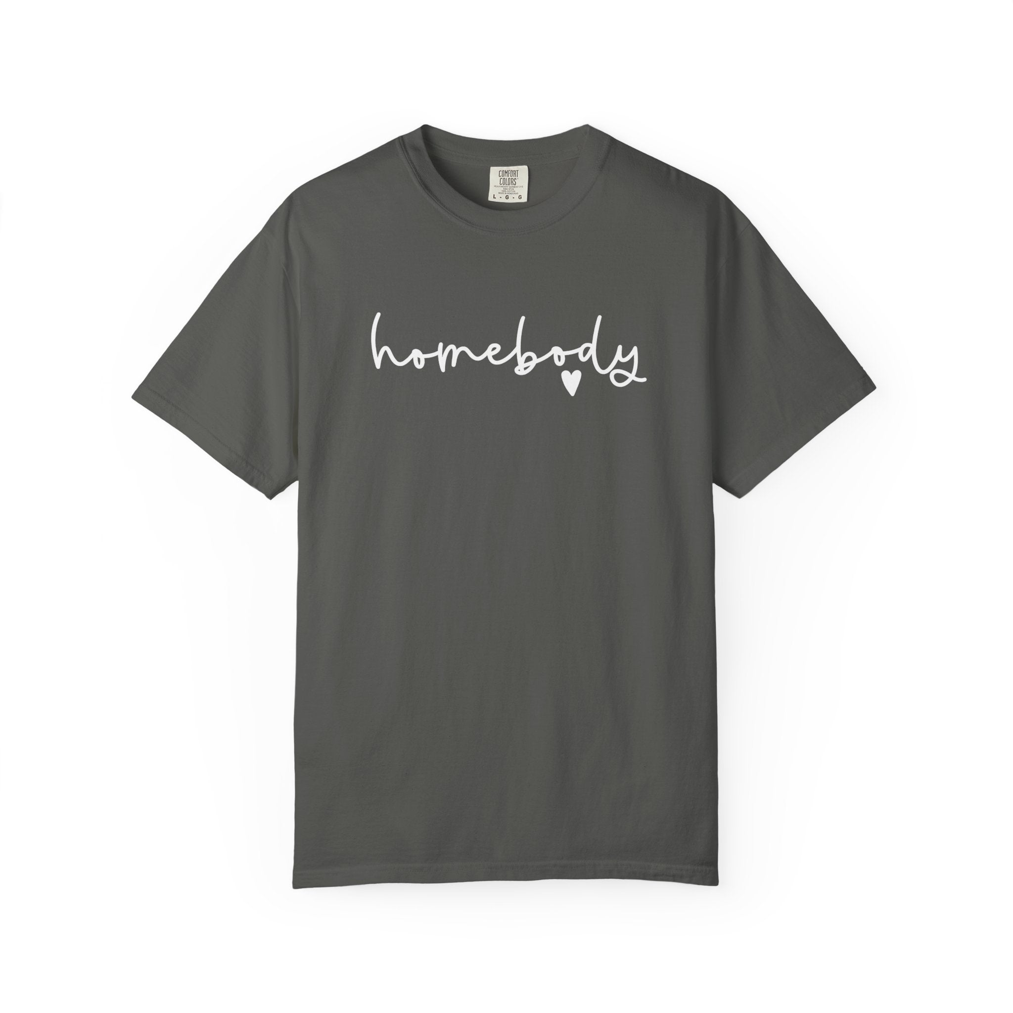 Homebody Script T-Shirt — Cozy Handwritten Graphic Tee