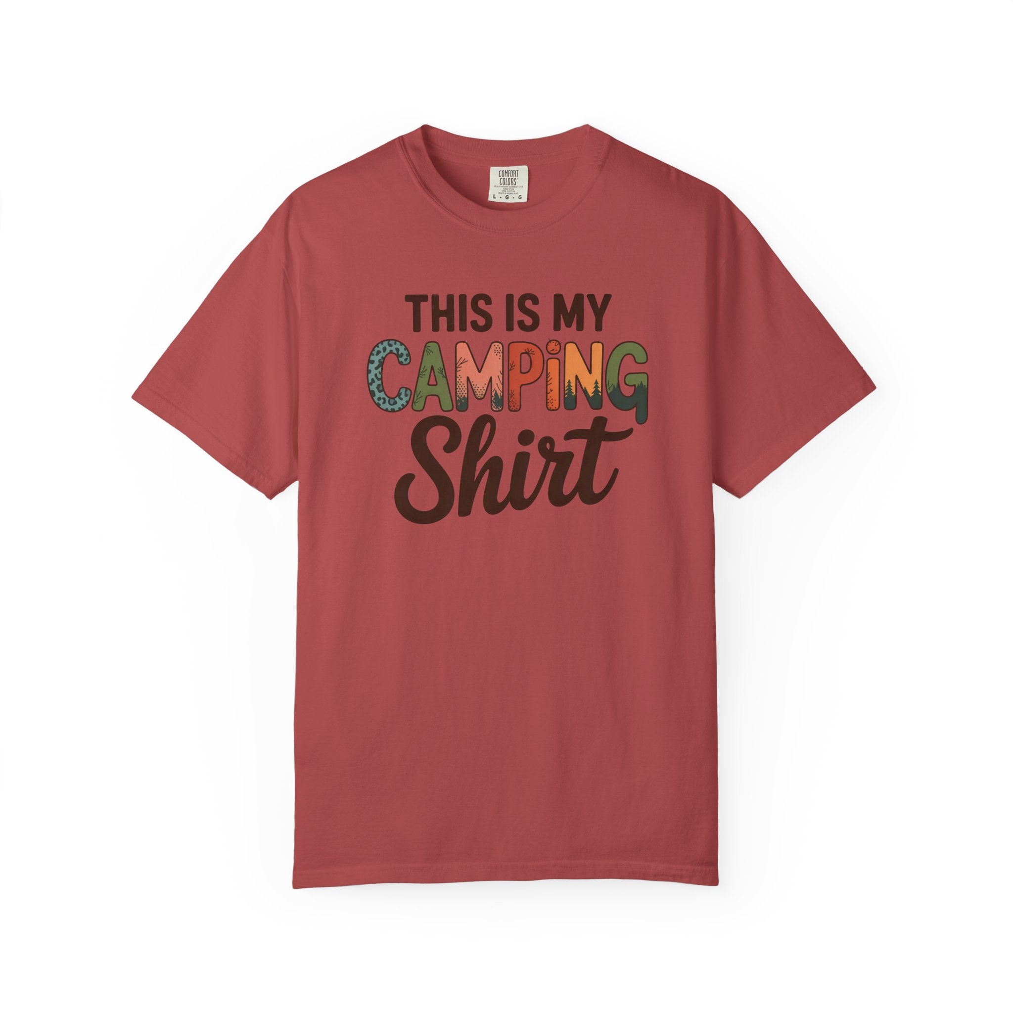 Camping Shirt - "This Is My Camping Shirt" Graphic Tee for Campers & Outdoor Lovers