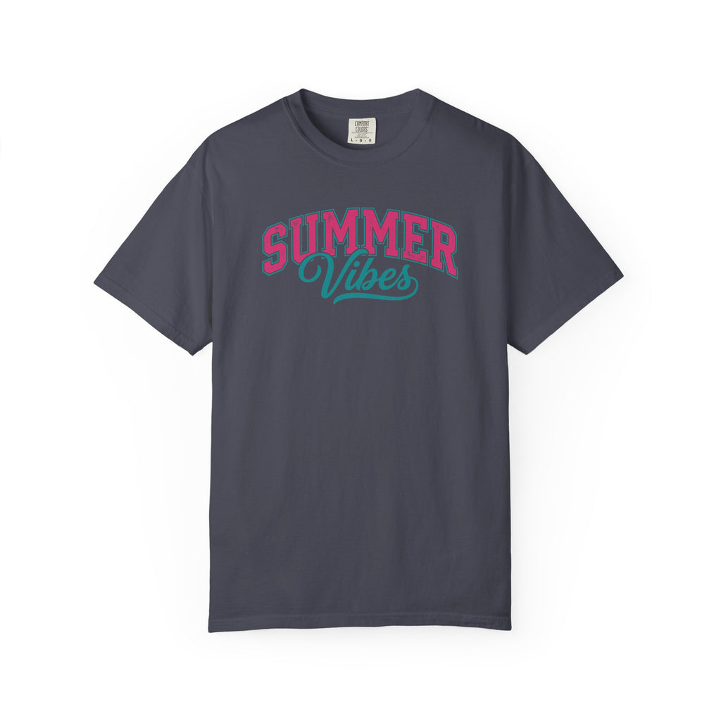 Summer Vibes T-Shirt — Retro Script Graphic Tee