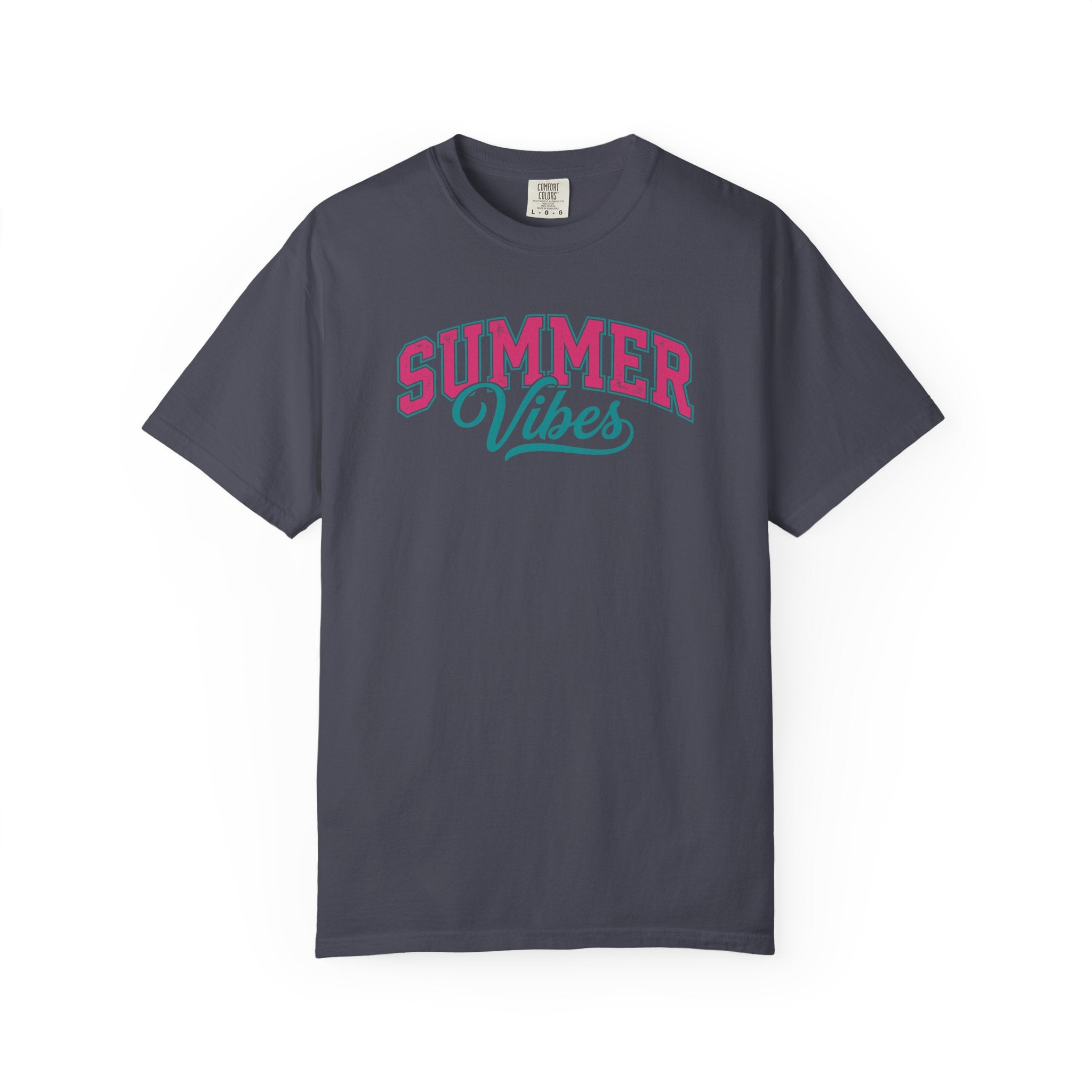 Summer Vibes T-Shirt — Retro Script Graphic Tee