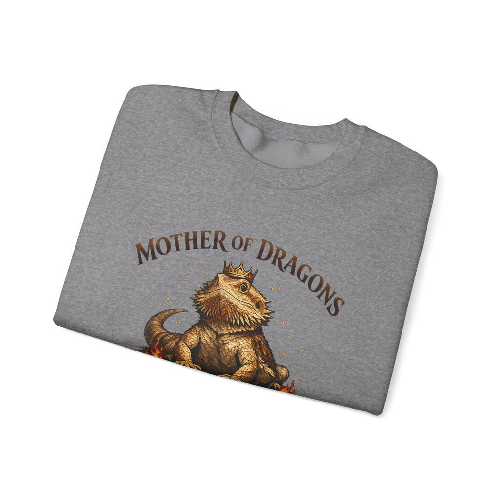 Mother of Dragons Crewneck Sweatshirt | Cute Dragon Illustration