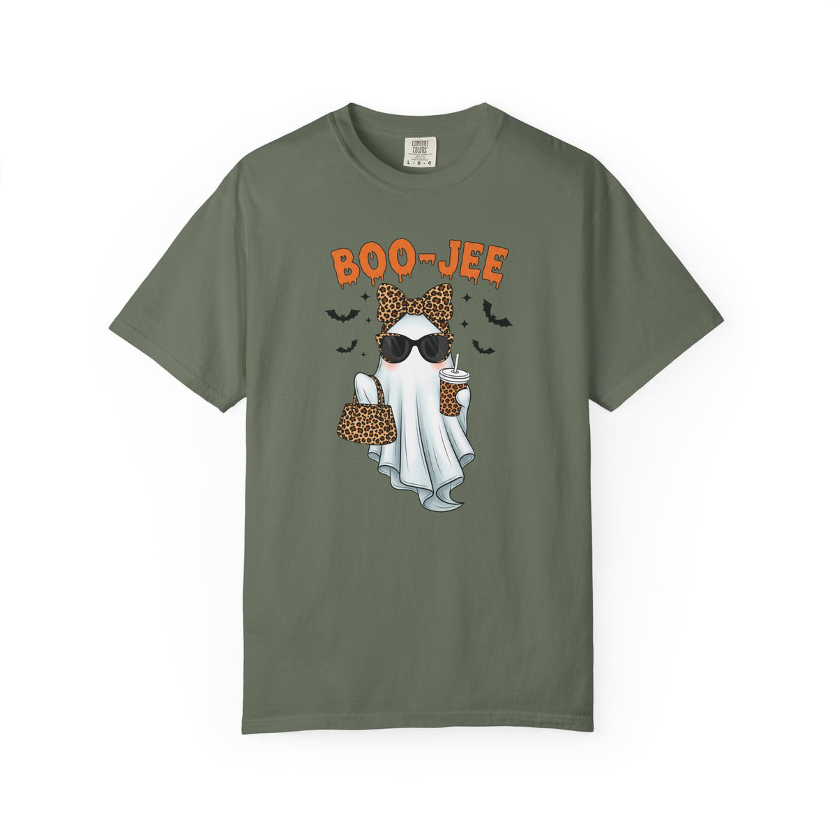 Boo-Jeé Ghost Tee — Leopard Accessories Halloween T-Shirt