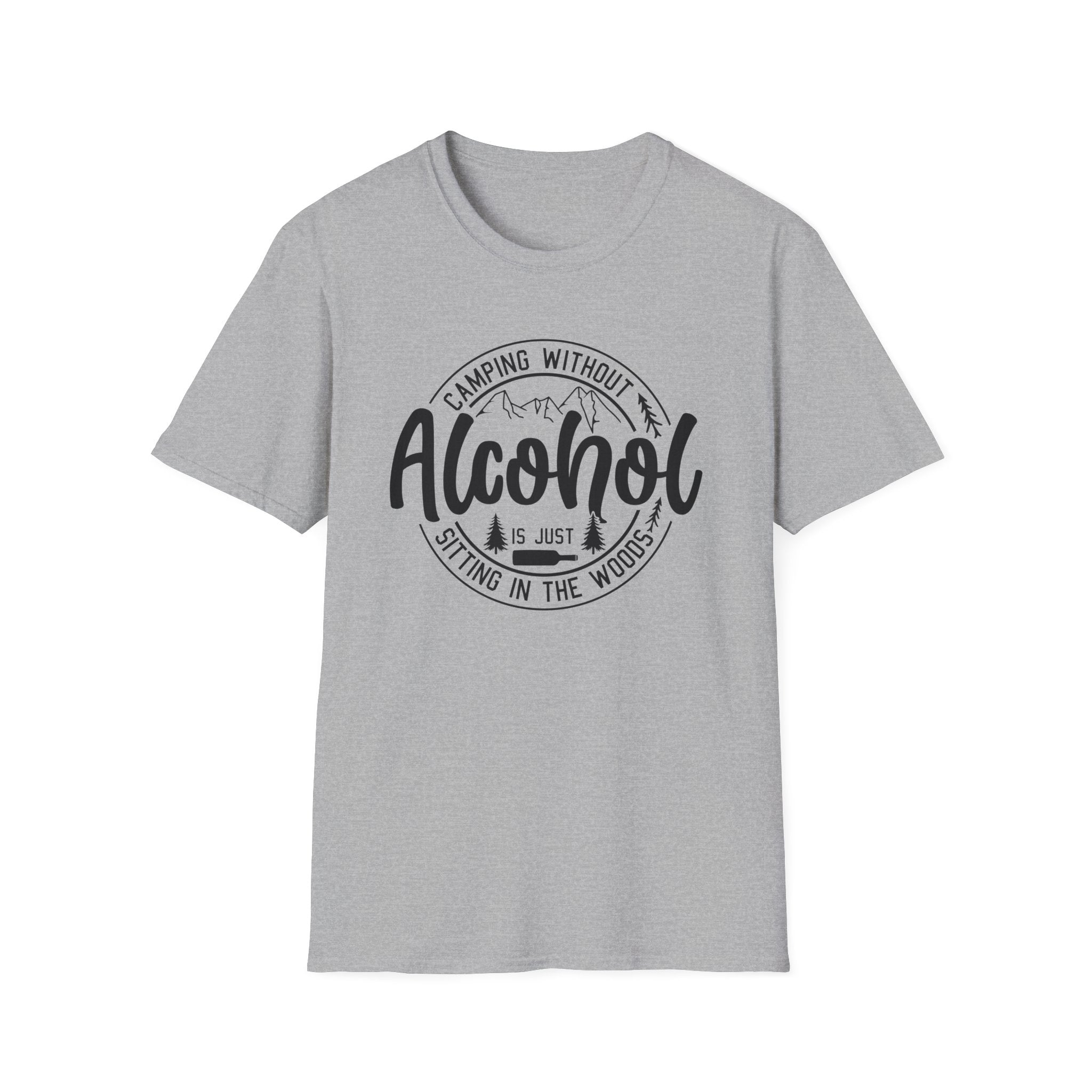 Camping Without Alcohol T-Shirt — Funny Outdoor Camping Tee