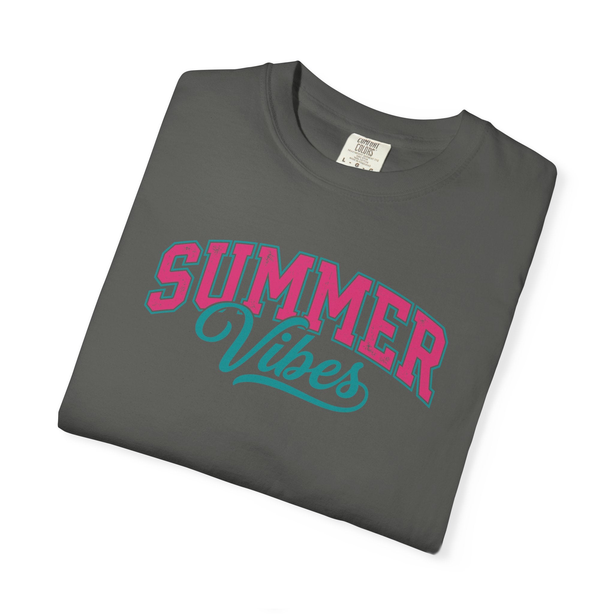 Summer Vibes T-Shirt — Retro Script Graphic Tee