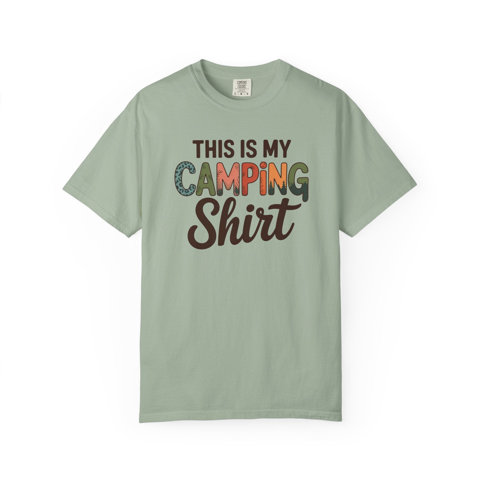 Camping Shirt - "This Is My Camping Shirt" Graphic Tee for Campers & Outdoor Lovers