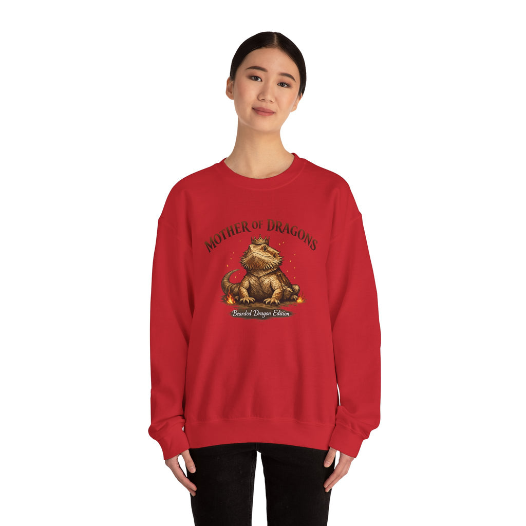 Mother of Dragons Crewneck Sweatshirt | Cute Dragon Illustration