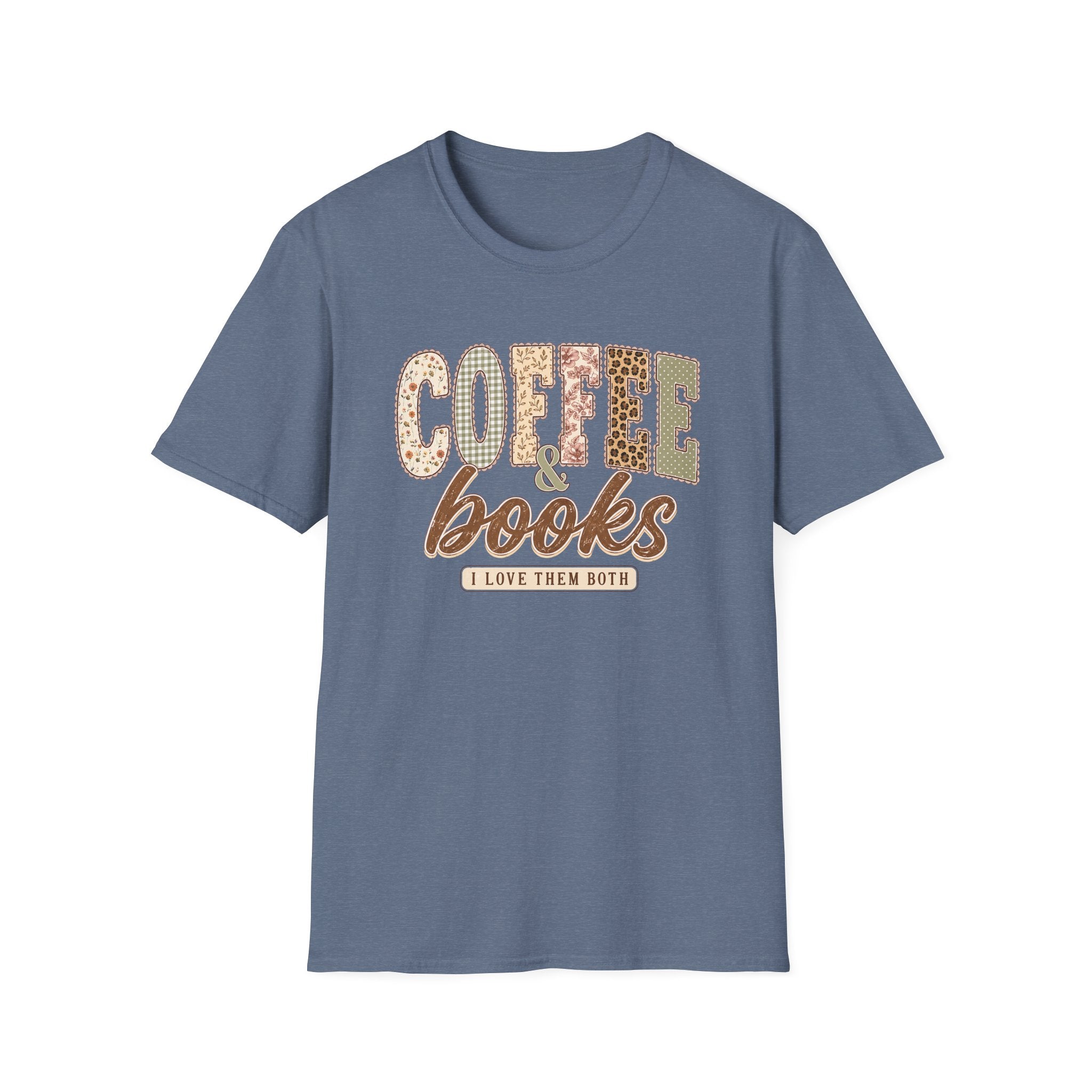 Coffee & Books I Love Them Both | Book Lover Coffee Lover Graphic Tee