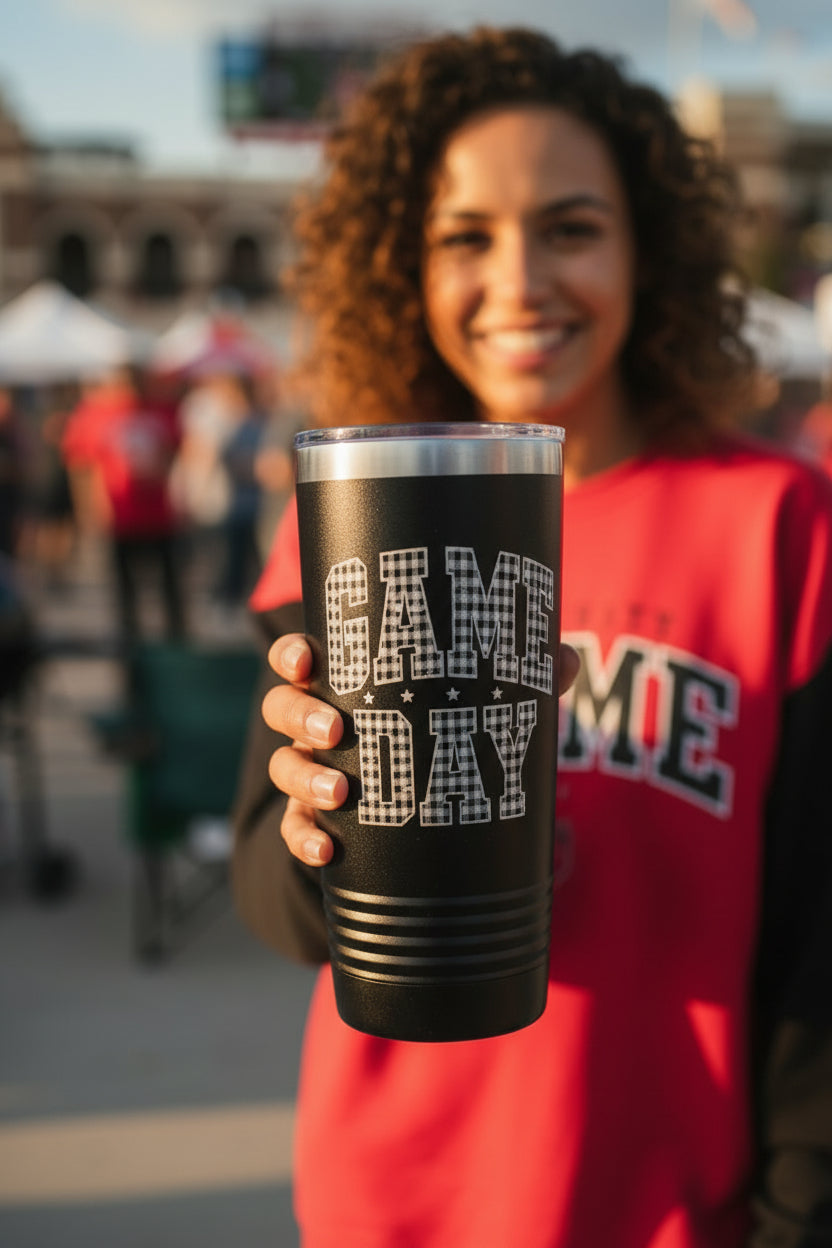 Game Day Ringneck Tumbler - 20oz Insulated Travel Mug, Sport Fan Gift, Tailgate Essential, Birthday, Holiday Drinkware