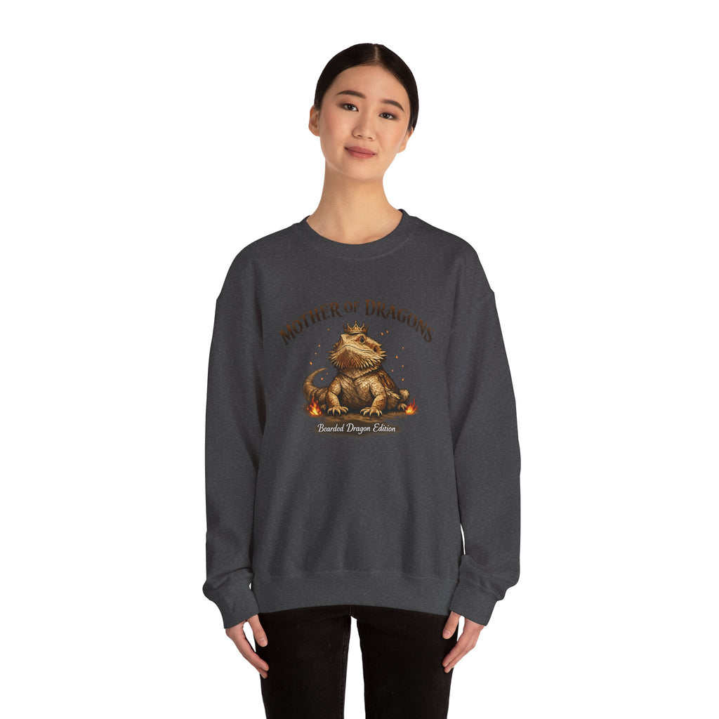 Mother of Dragons Crewneck Sweatshirt | Cute Dragon Illustration
