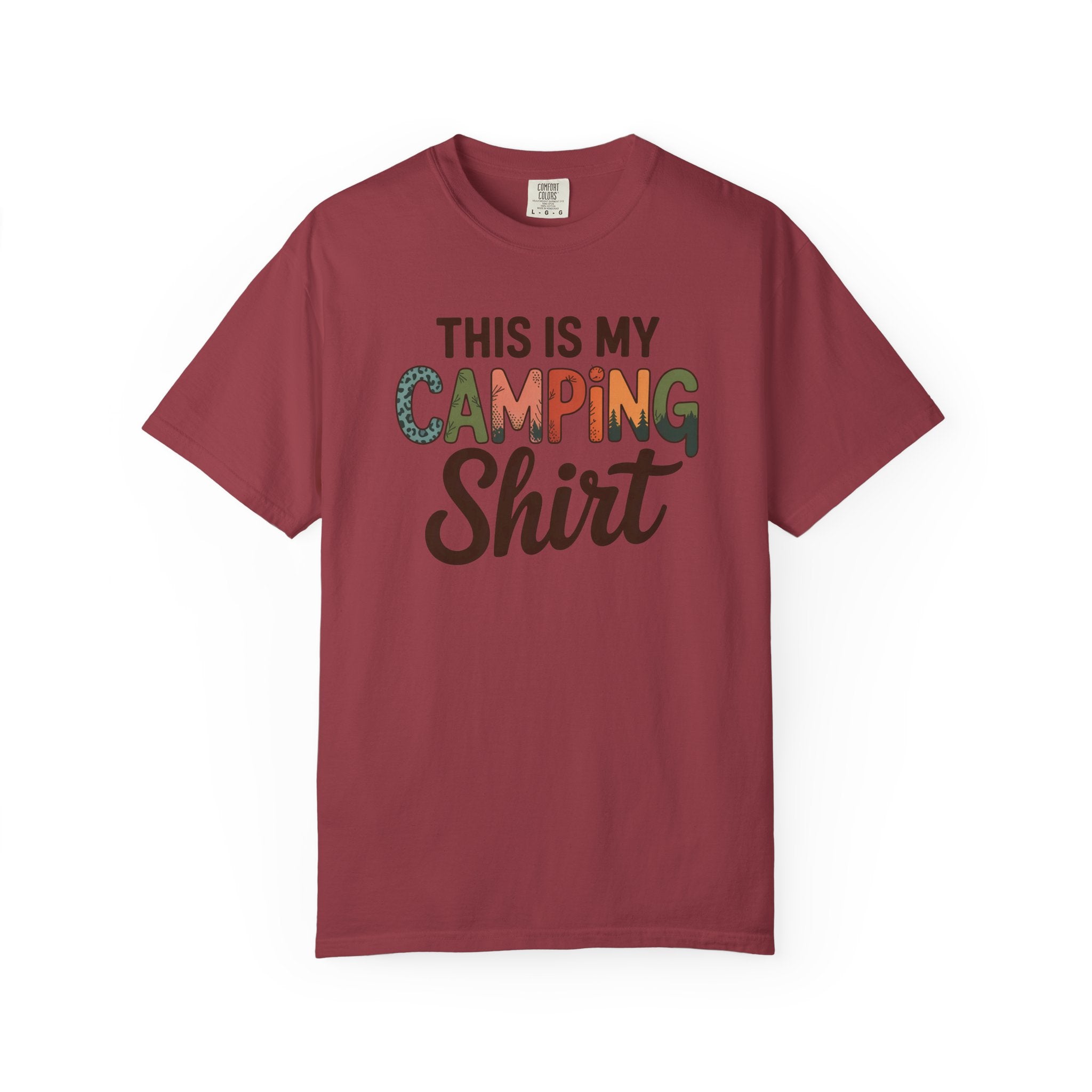 Camping Shirt - "This Is My Camping Shirt" Graphic Tee for Campers & Outdoor Lovers