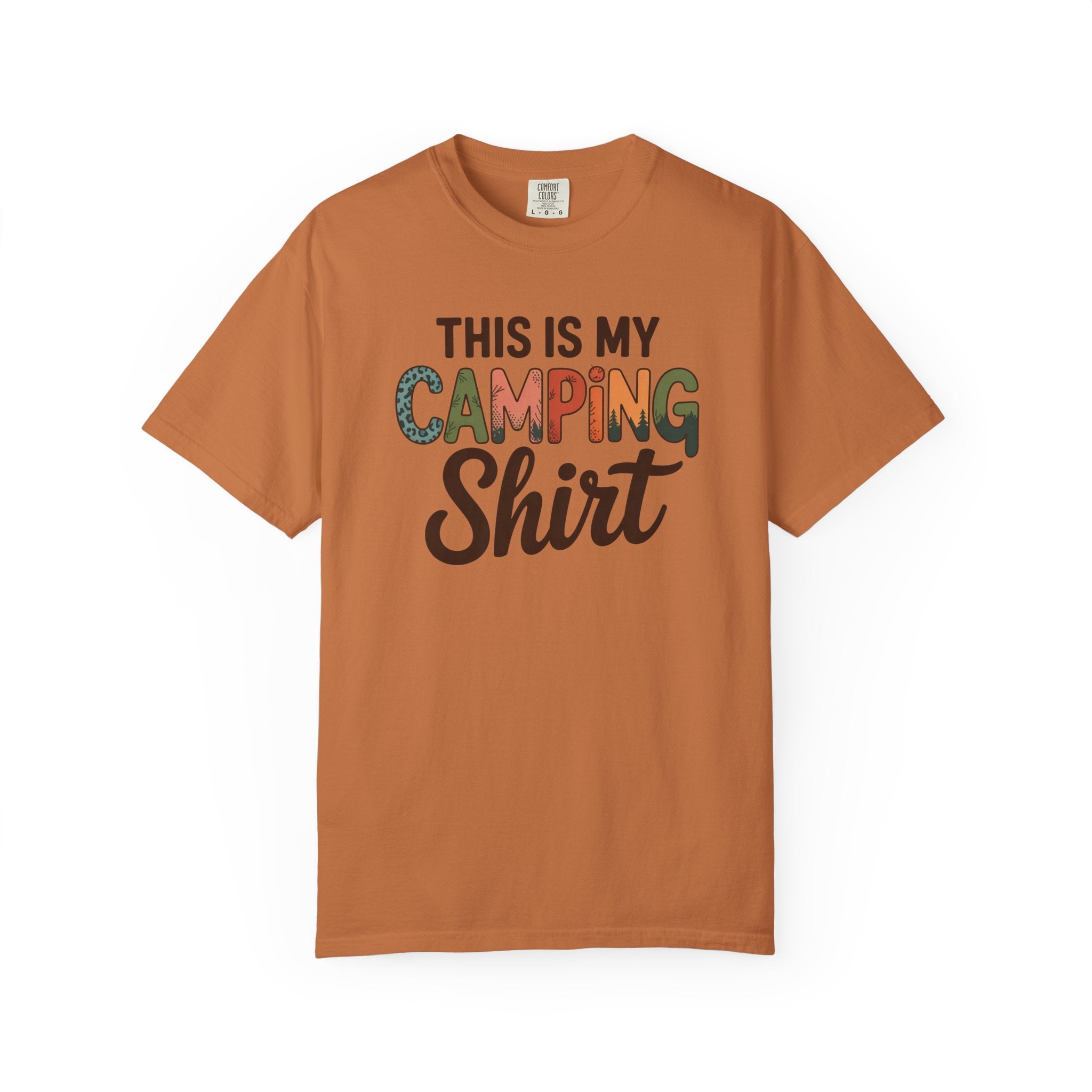 Camping Shirt - "This Is My Camping Shirt" Graphic Tee for Campers & Outdoor Lovers