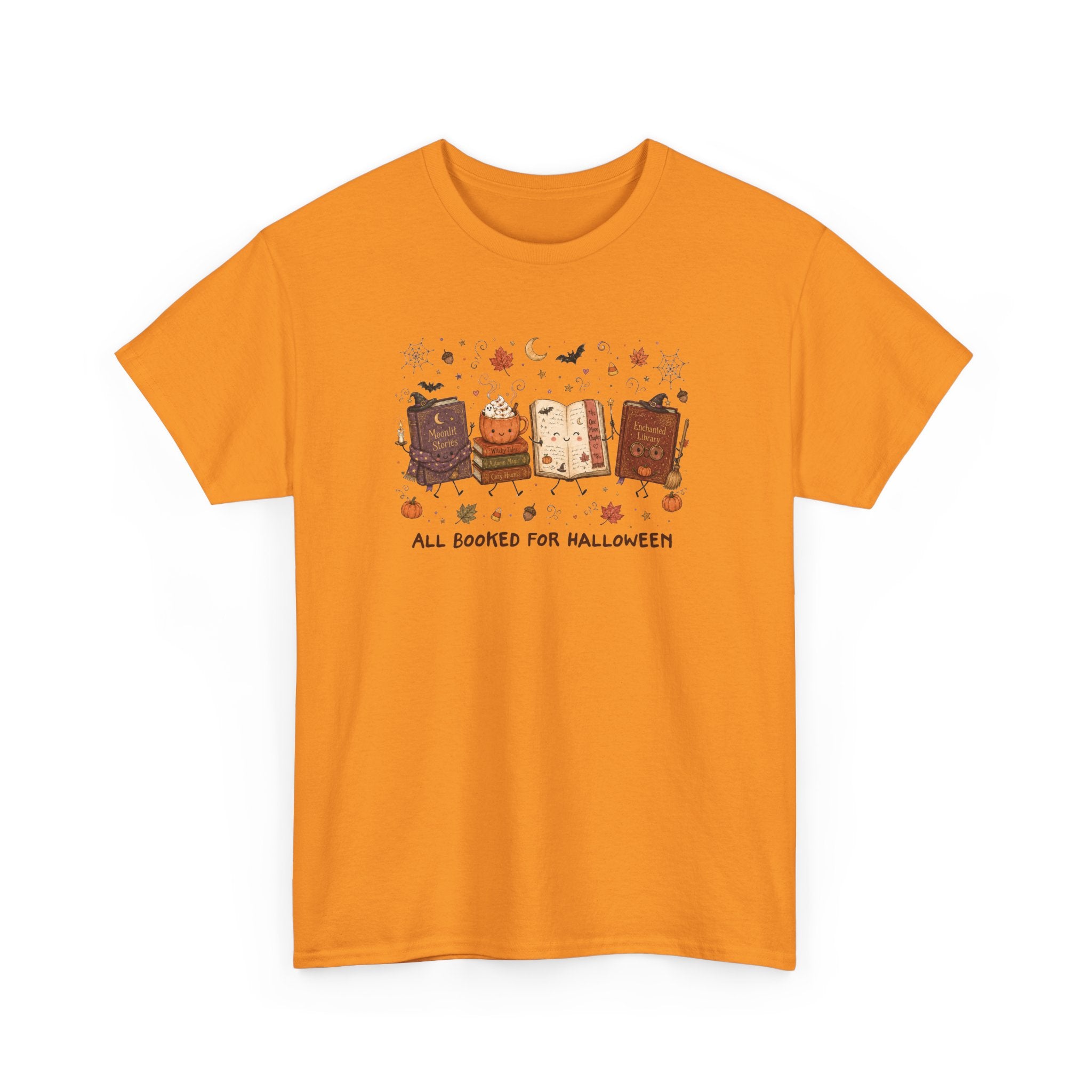 Halloween Book Club T-Shirt — "All Booked for Halloween" Cute Spooky Reading Tee