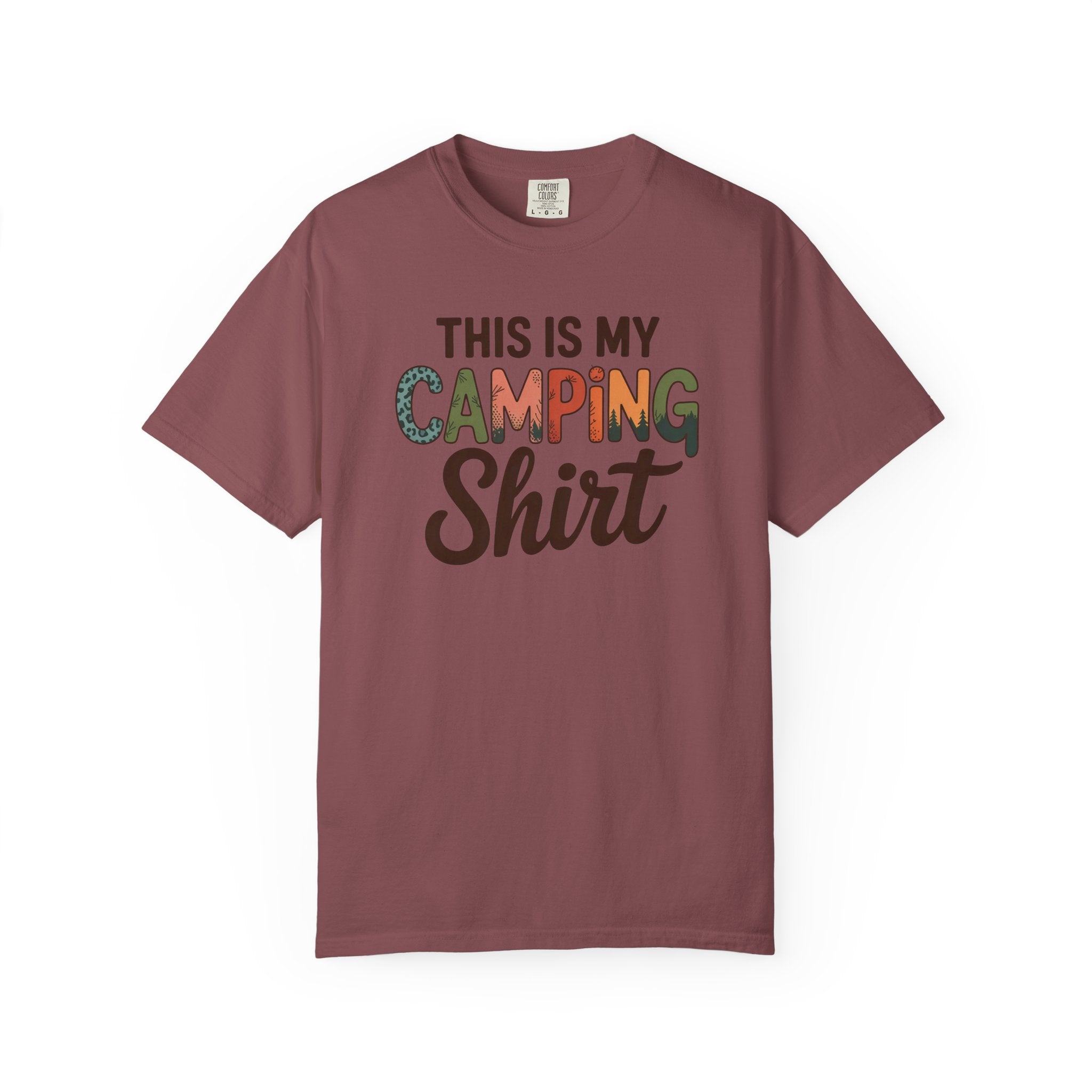 Camping Shirt - "This Is My Camping Shirt" Graphic Tee for Campers & Outdoor Lovers