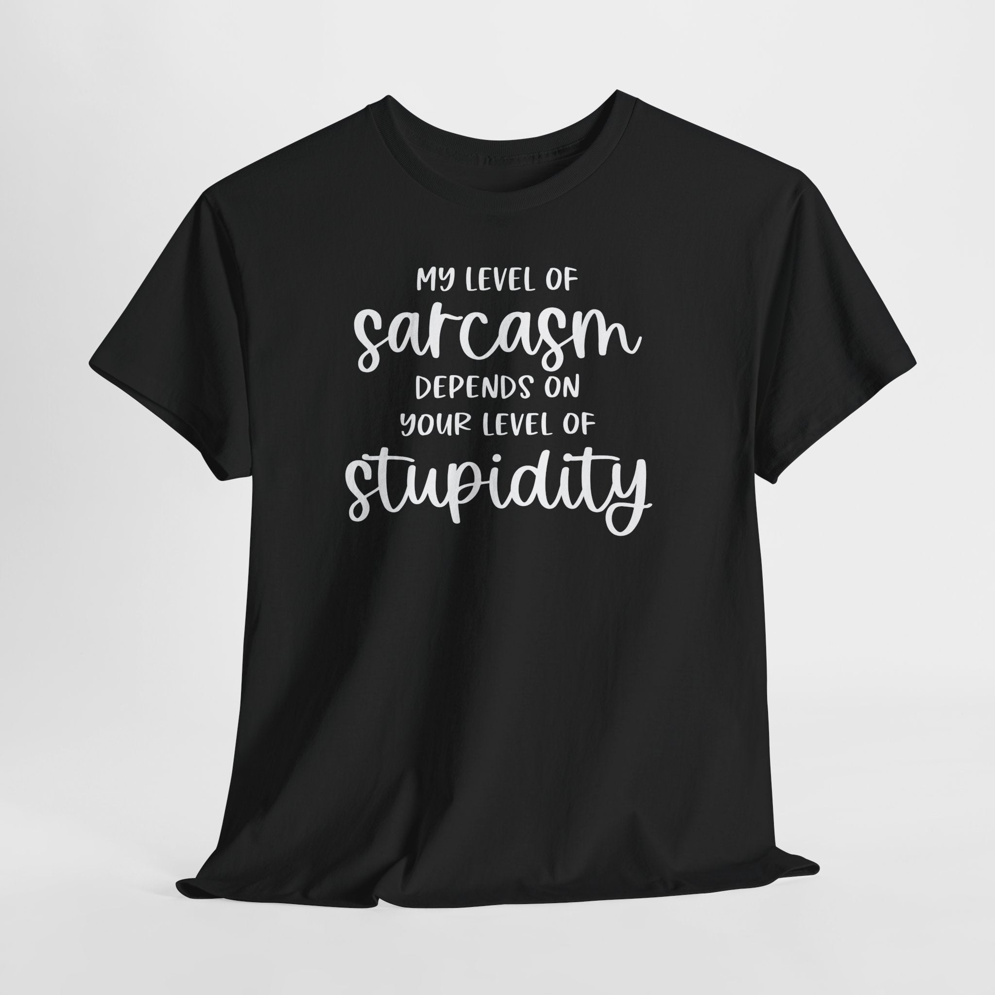 My Level Of Sarcasm Depends On Your Level Of Stupidity T-Shirt