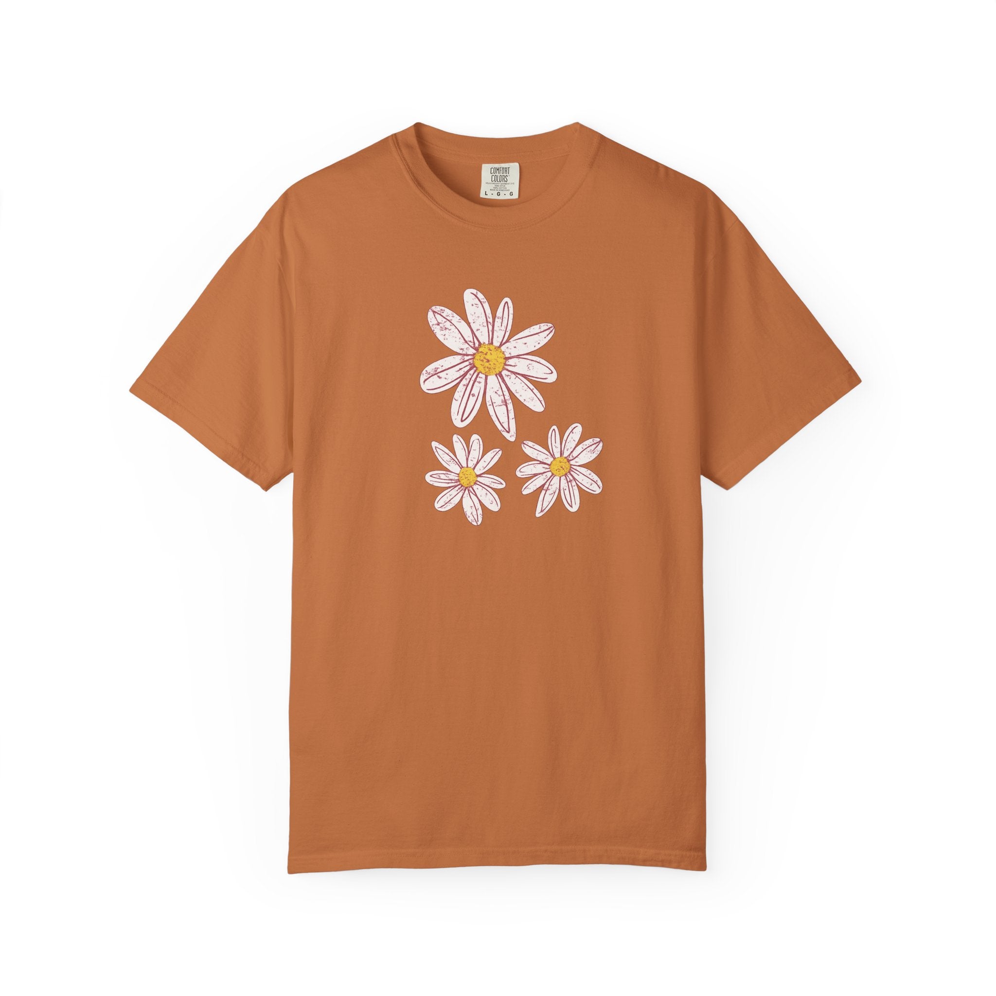 Daisy Trio T-Shirt — Hand-Drawn Floral Tee