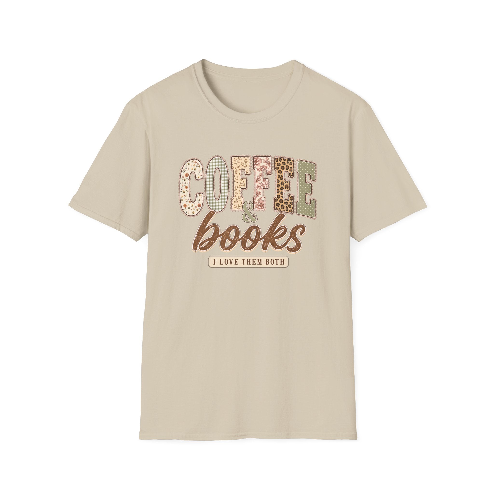 Coffee & Books I Love Them Both | Book Lover Coffee Lover Graphic Tee
