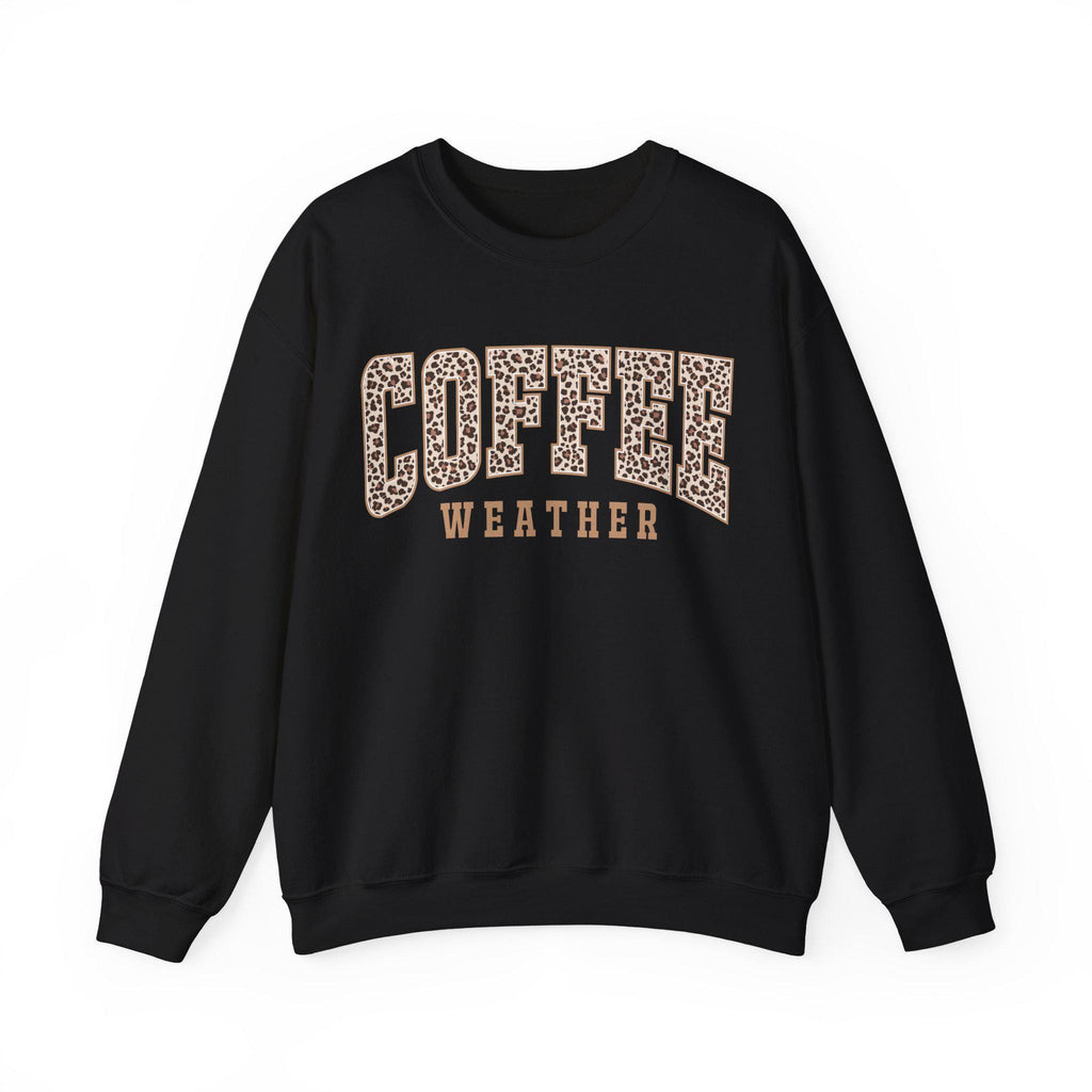 Leopard Print Sweatshirt | Cozy Fall Fashion, Gift for Coffee Lovers, Casual Outfit,
