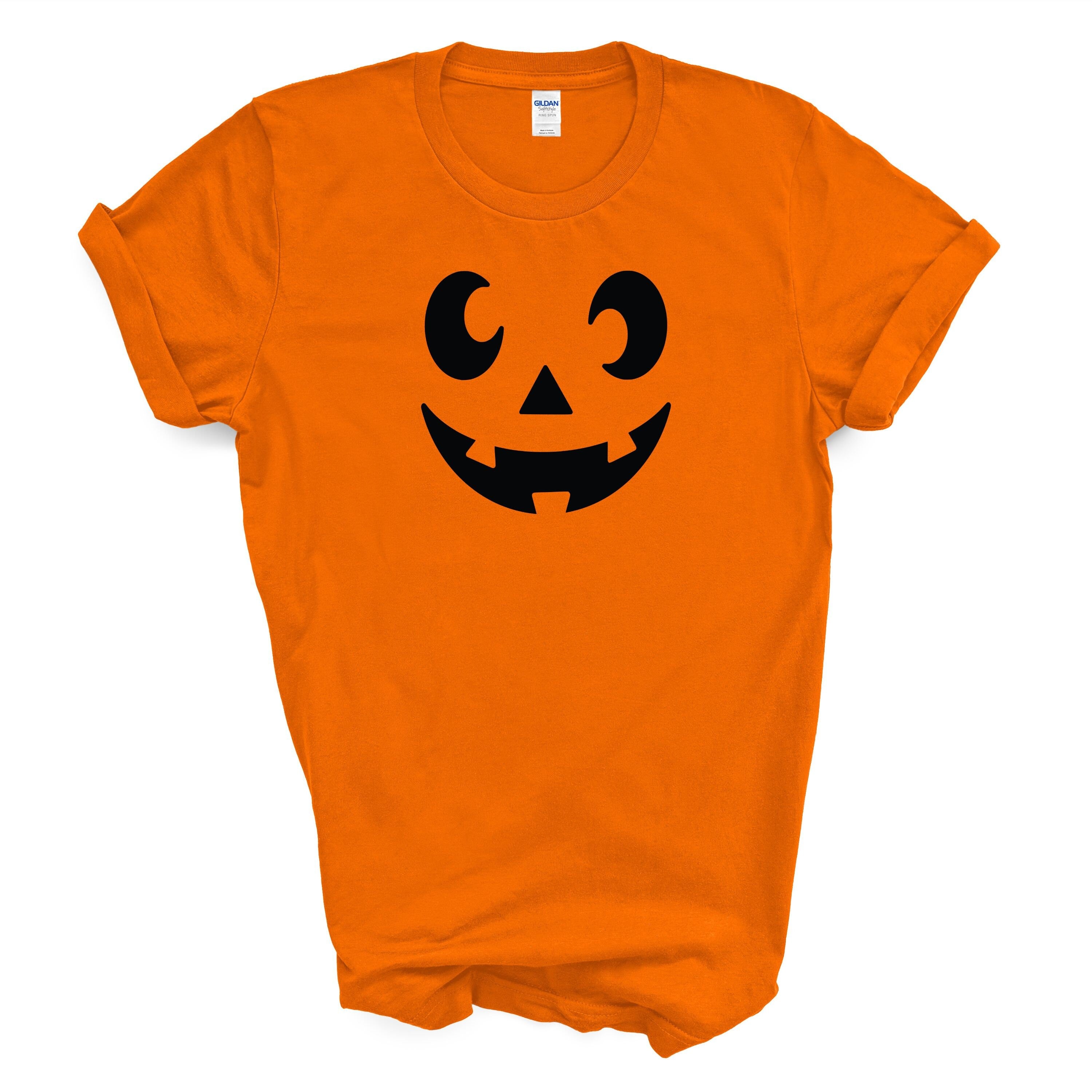 Halloween Pumpkin Face Shirt, Jack-o-lantern Shirts, Funny Pumpkin Face Shirts, Halloween Costume