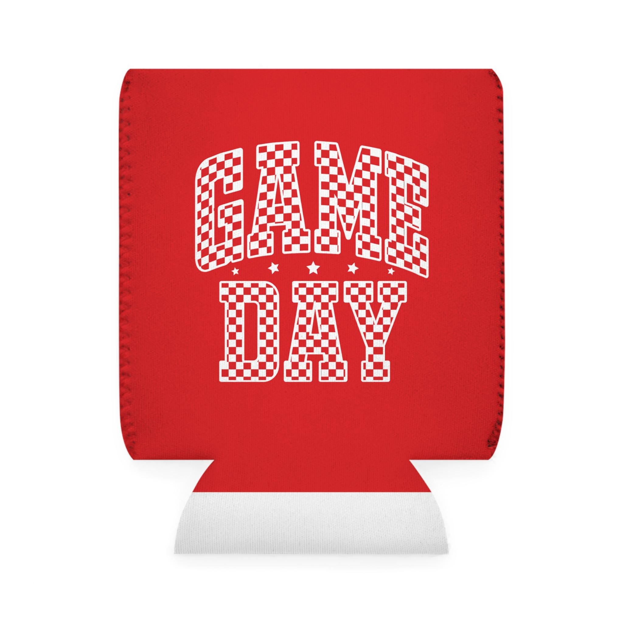 Game Day Can Cooler Sleeve, Party Beverage Holder, Tailgating Accessory, Sports Fan Gift, Outdoor BBQ Cooler