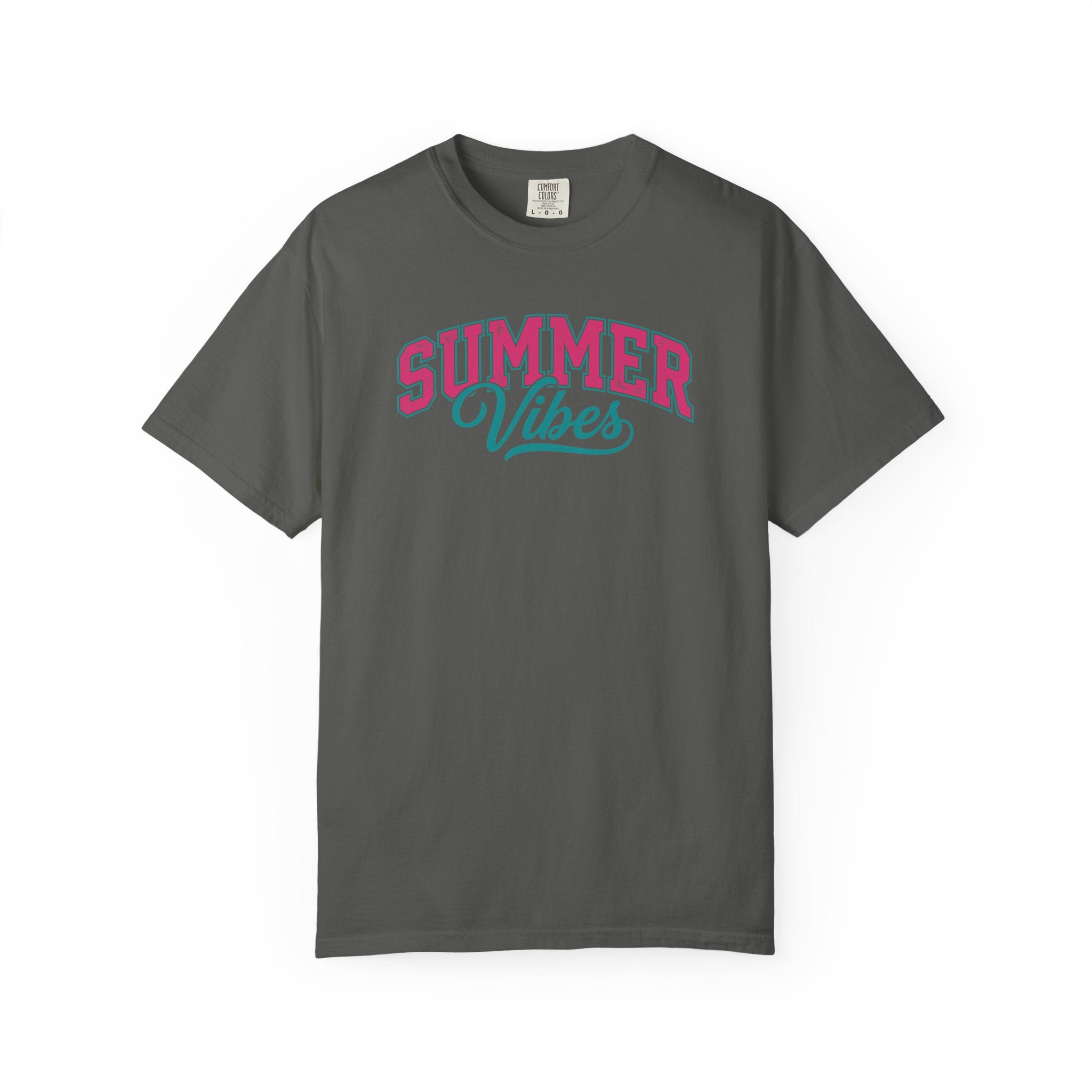 Summer Vibes T-Shirt — Retro Script Graphic Tee