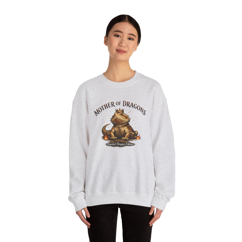 Mother of Dragons Crewneck Sweatshirt | Cute Dragon Illustration