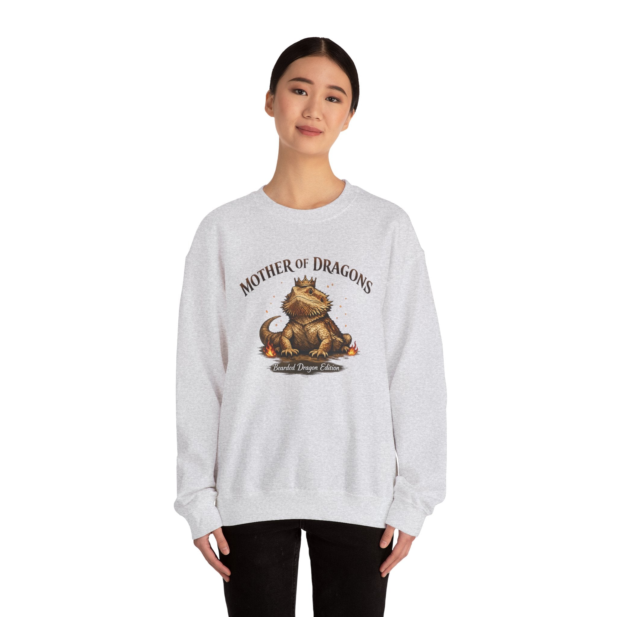 Mother of Dragons Crewneck Sweatshirt | Cute Dragon Illustration
