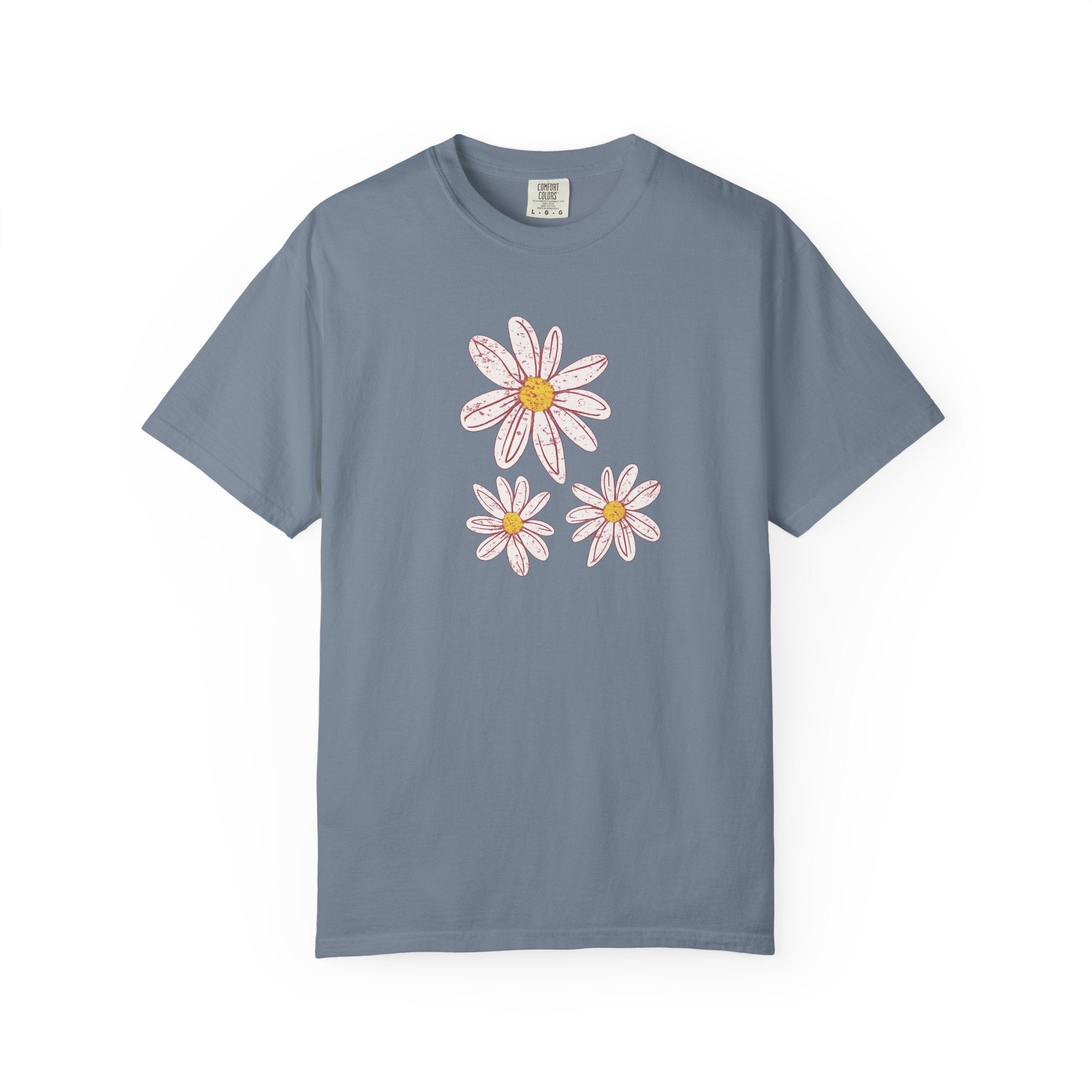 Daisy Trio T-Shirt — Hand-Drawn Floral Tee