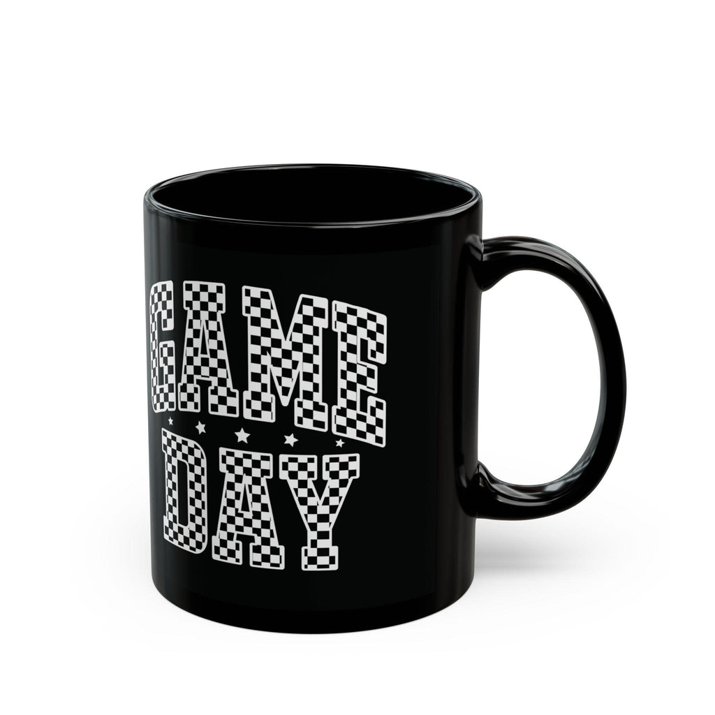 Game Day Black Mug - Perfect for Sports Fans, Coffee Lovers, Gift for Him/Her, Team Spirit, 11oz/15oz