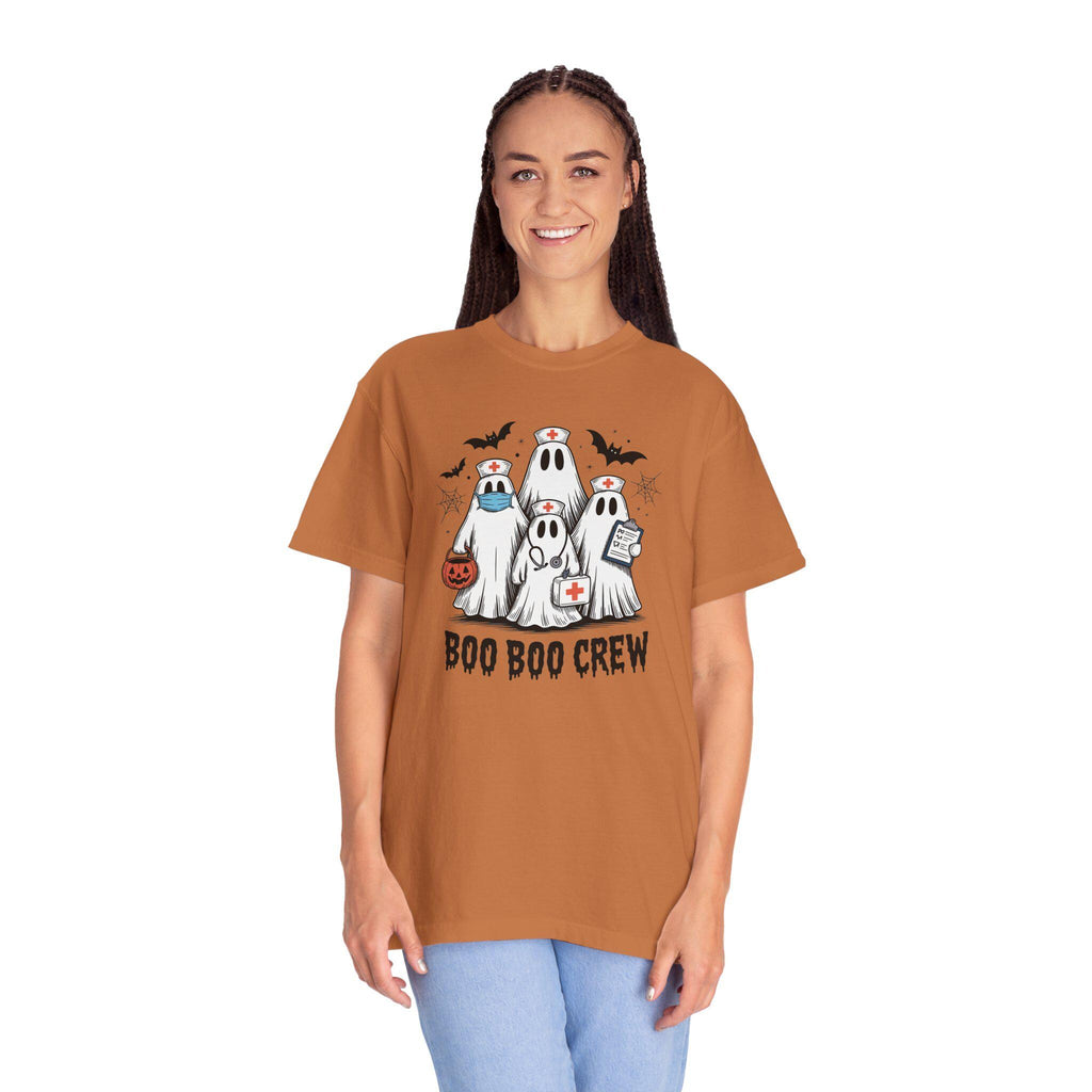 Boo Boo Crew T-Shirt, Unisex Halloween Tee, Ghost-Themed Apparel, Cute Fall Outfit, Casual Spooktacular Gift