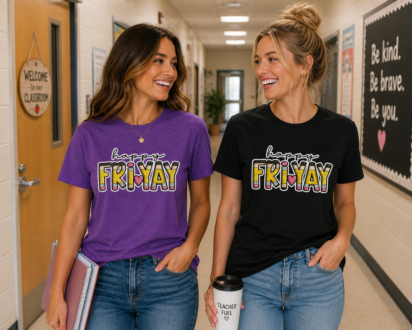 Happy Friyay Teacher Shirt  Friday Teacher Tee  Pencil Graphic T-Shirt