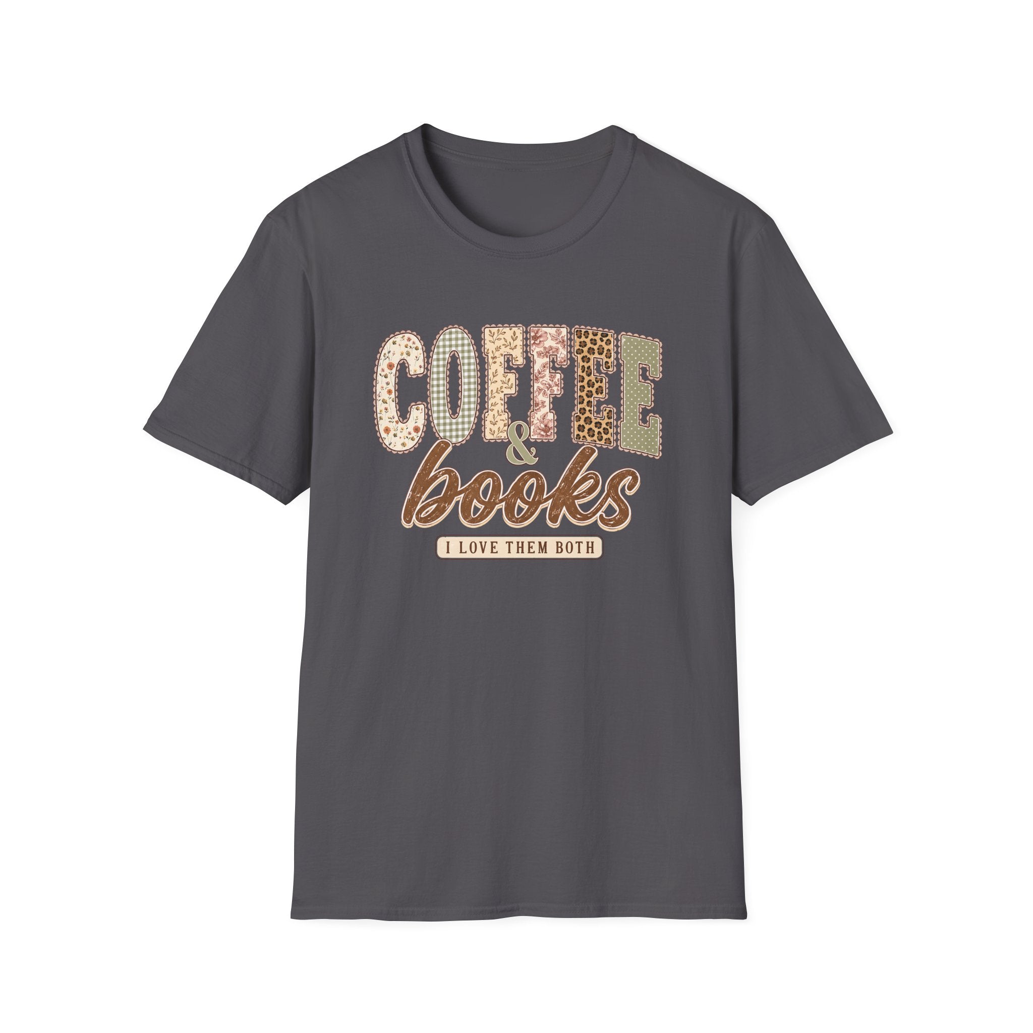 Coffee & Books I Love Them Both | Book Lover Coffee Lover Graphic Tee